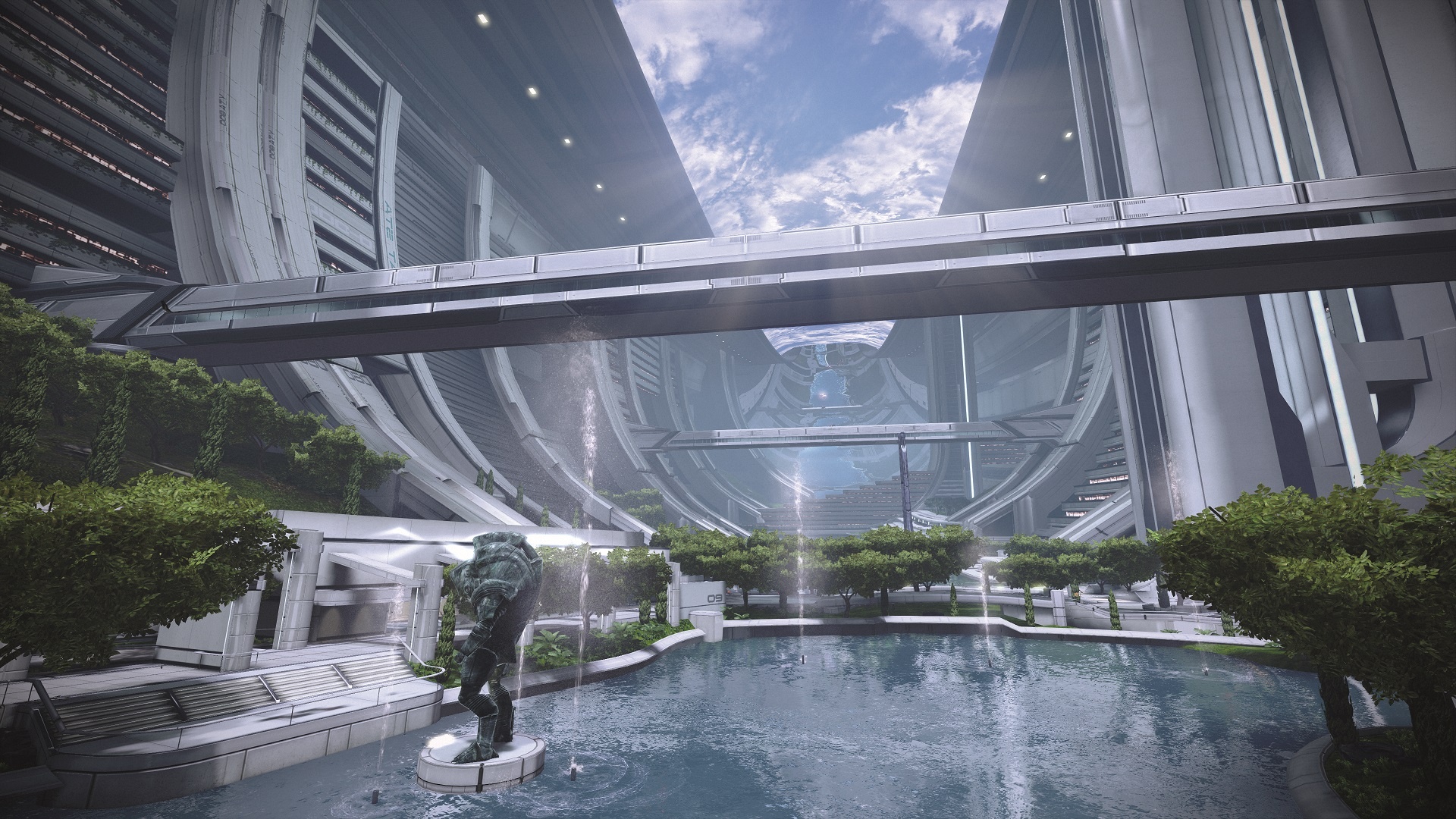 Mass Effect 3: Citadel, Virtual city masterpiece, Bioware's creation, PC Gamer's praise, 1920x1080 Full HD Desktop