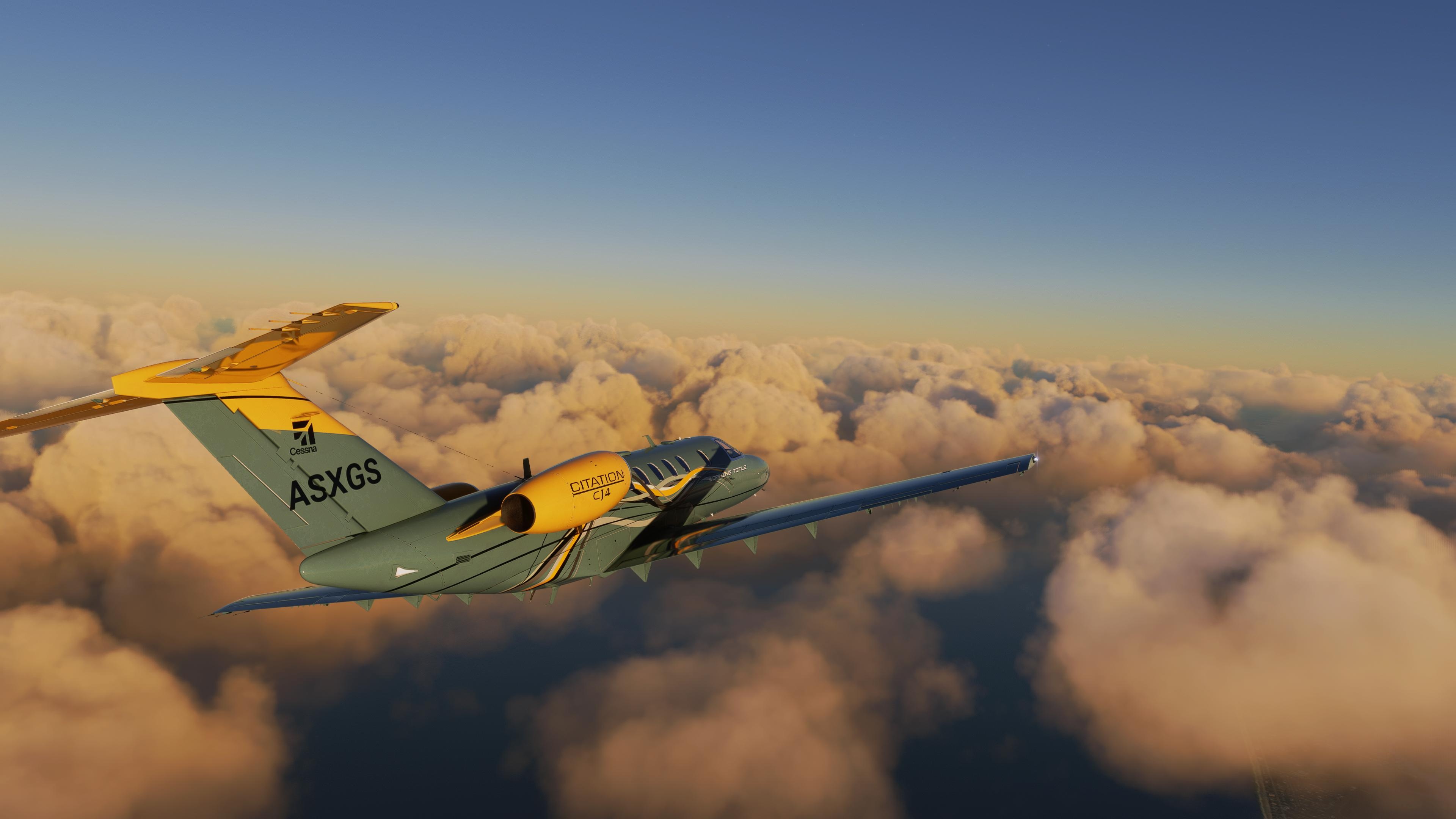 Above clouds, Cessna Citation Wallpaper, 3840x2160 4K Desktop