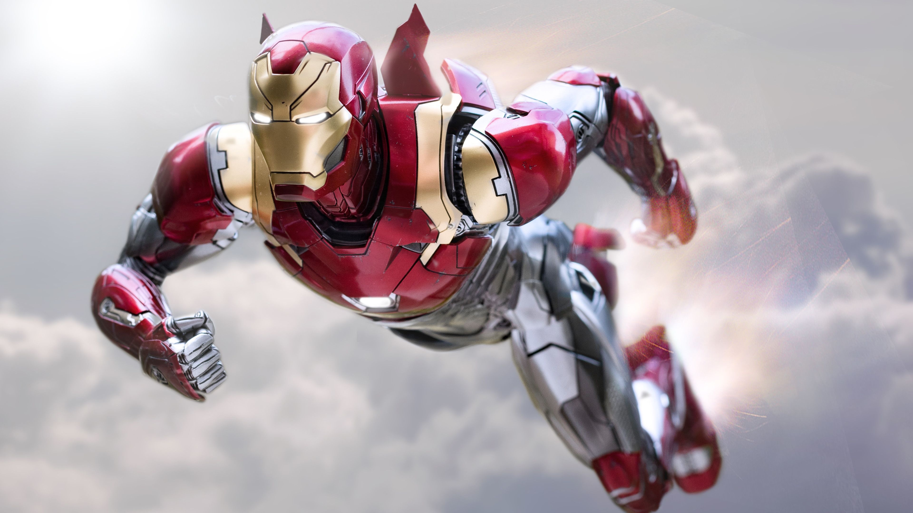 Iron Man, Ultra HD wallpapers, High-tech suit, Stunning visuals, 3840x2160 4K Desktop