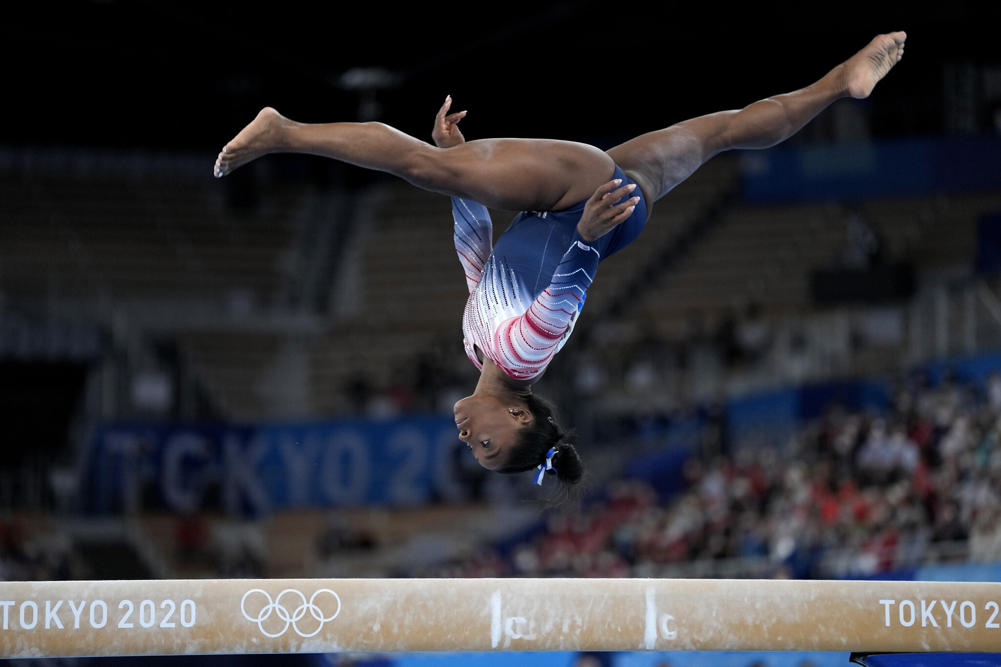 Balance Beam: Simone Biles, An American gymnast with the most World medals and the most World gold medals. 2050x1370 HD Wallpaper.