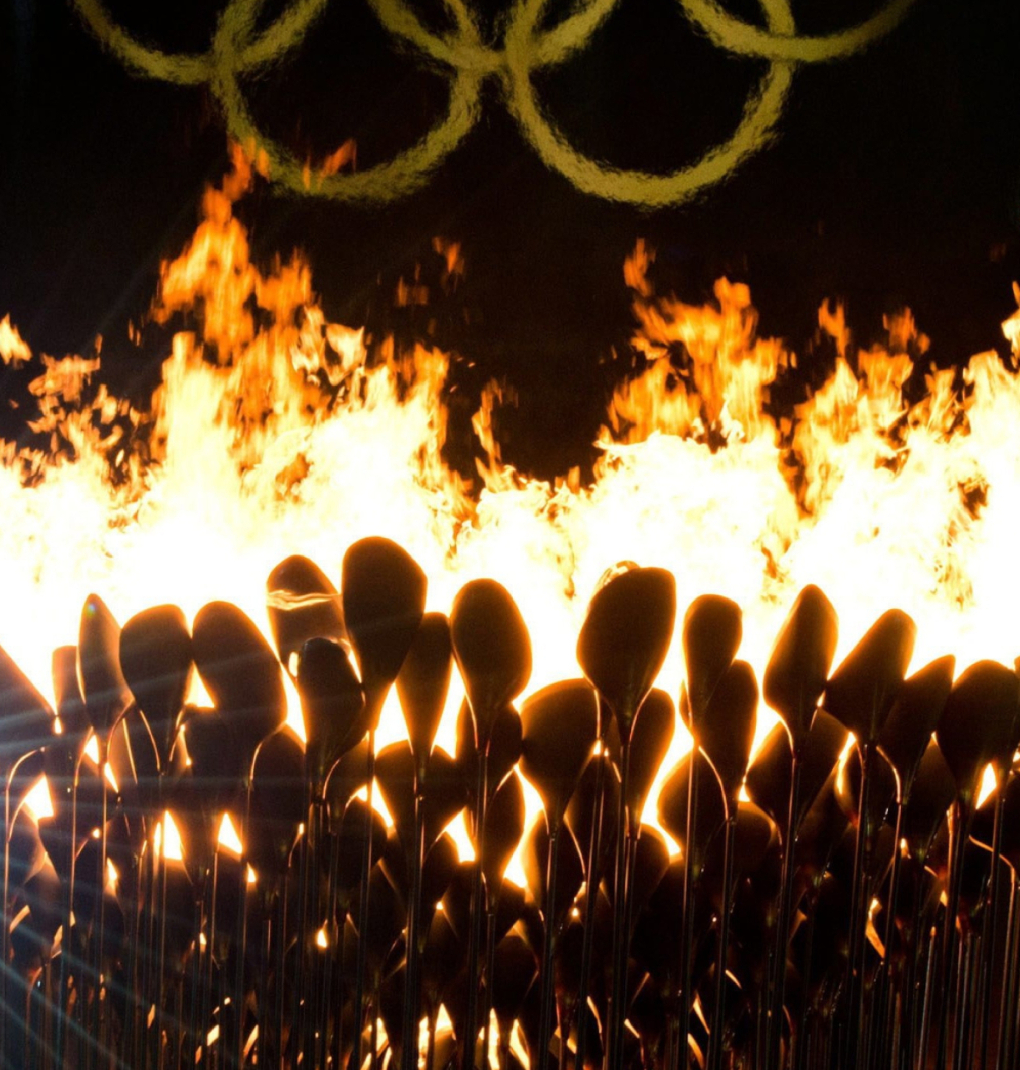 Olympic Flame: The Charisma, The flame, Signifying light and hope, The values of Olympism. 2020x2120 HD Background.