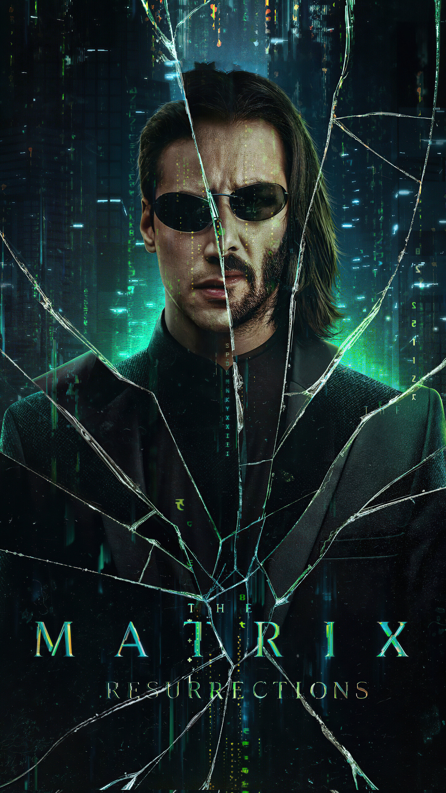 The Matrix Resurrections: The film premiered at Castro Theater in San Francisco on December 16, 2021. 1440x2560 HD Background.