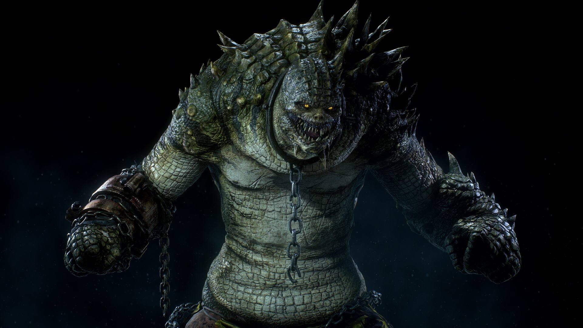 Killer Croc: A member of the Suicide Squad, debuting in the fifth volume of the comic series revolving around the team. 1920x1080 Full HD Background.