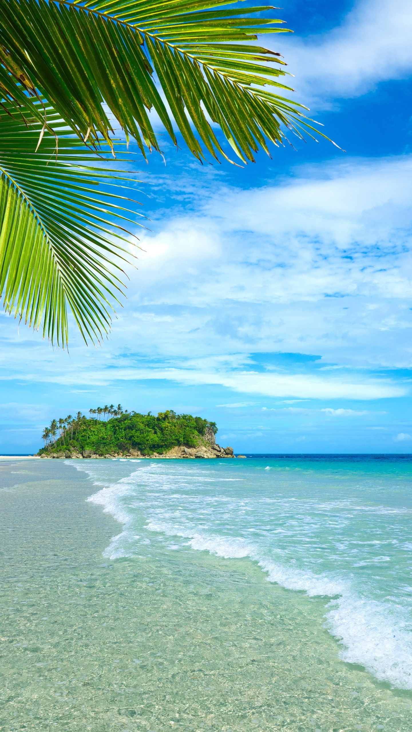 Mobile Beach, Tropical Delight, On-The-Go Bliss, Island Serenity, 1440x2560 HD Phone