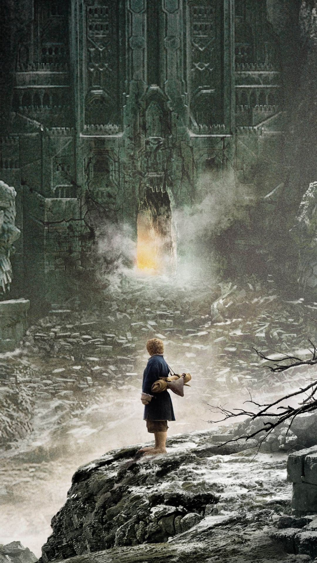 The Hobbit (Movie): Hobbits, an offshoot of the race of Men, Middle-earth. 1080x1920 Full HD Background.
