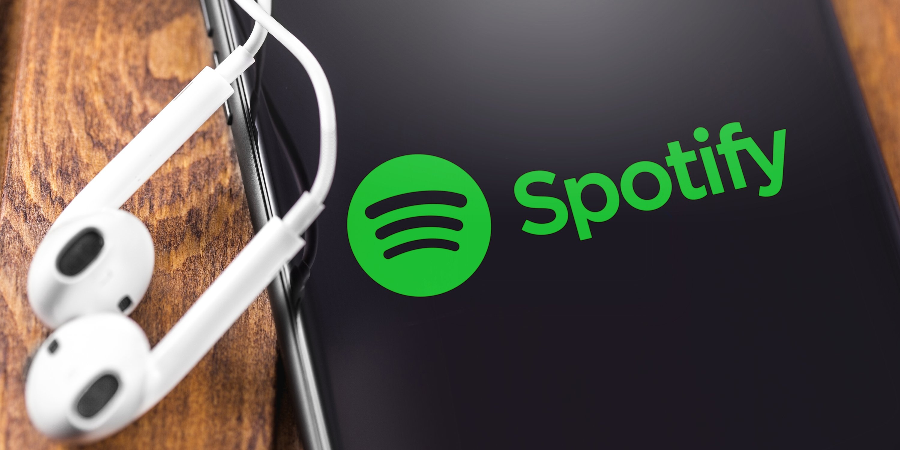 Spotify: Online music and podcast streaming service, Spotify's mobile app. 3000x1500 Dual Screen Wallpaper.