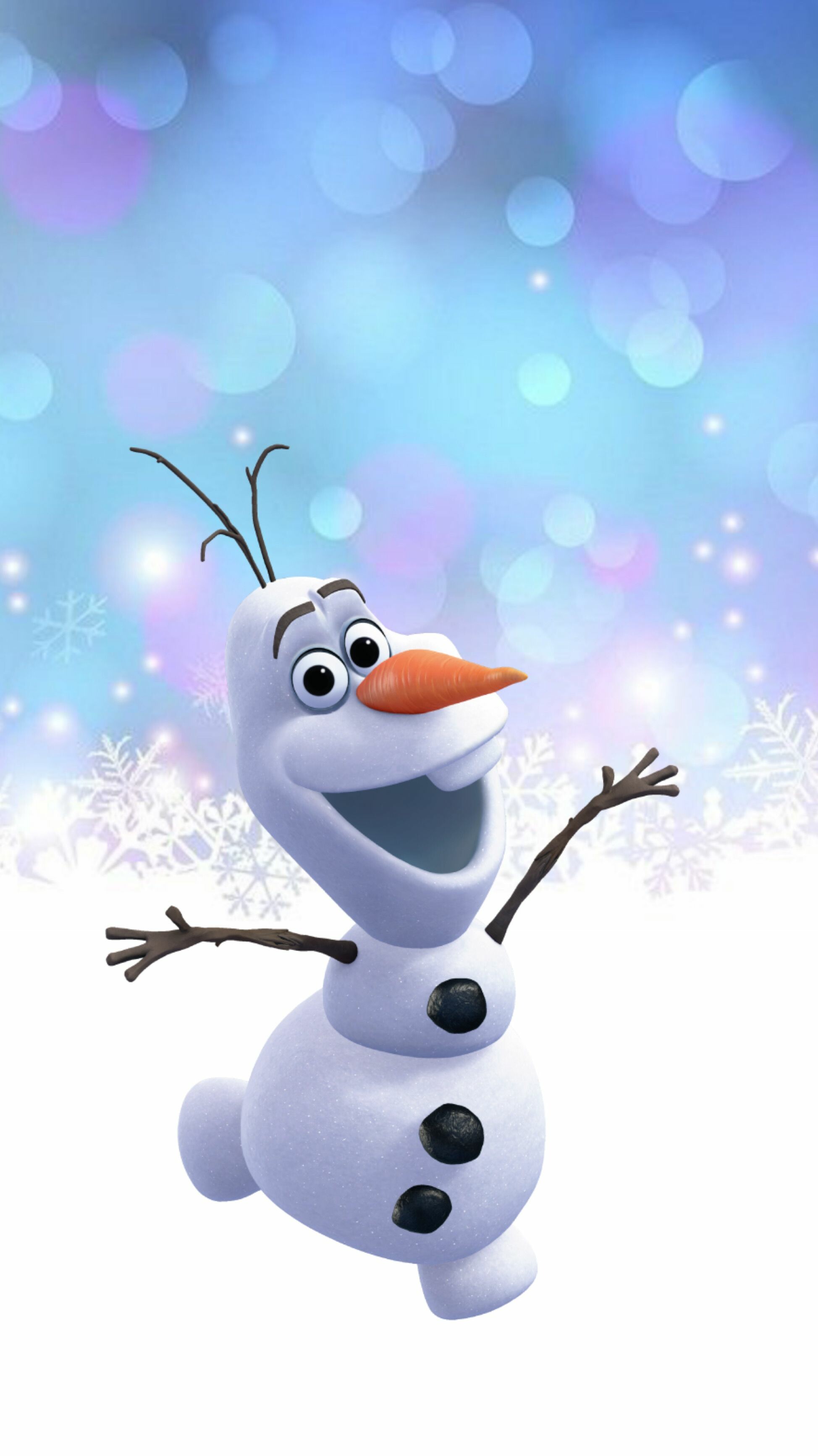 Frozen: Josh Gad as Olaf, a sentient comic-relief snowman that Elsa and Anna created as children, who dreams of experiencing summer. 1950x3470 HD Background.