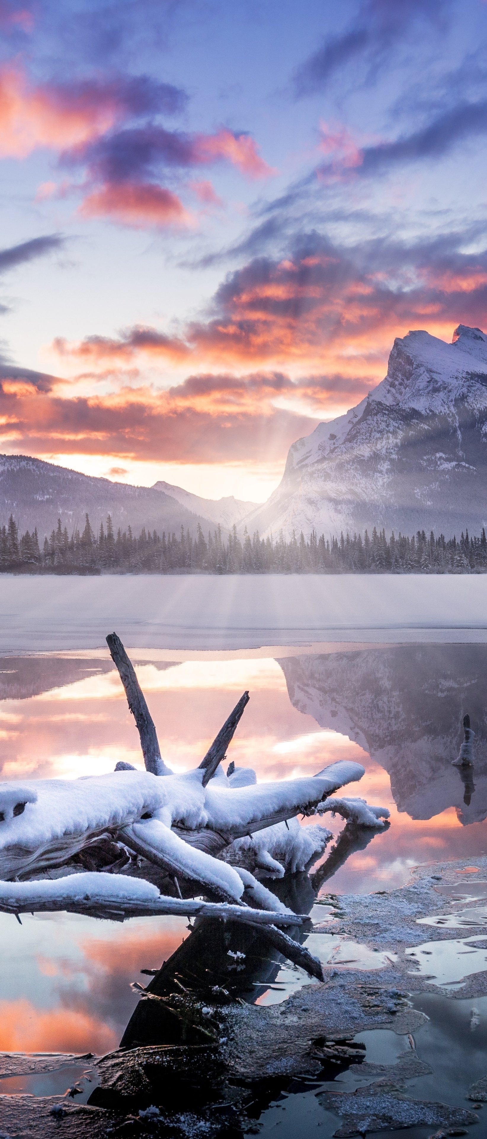 Earth, Banff National Park, 1650x3840 HD Handy