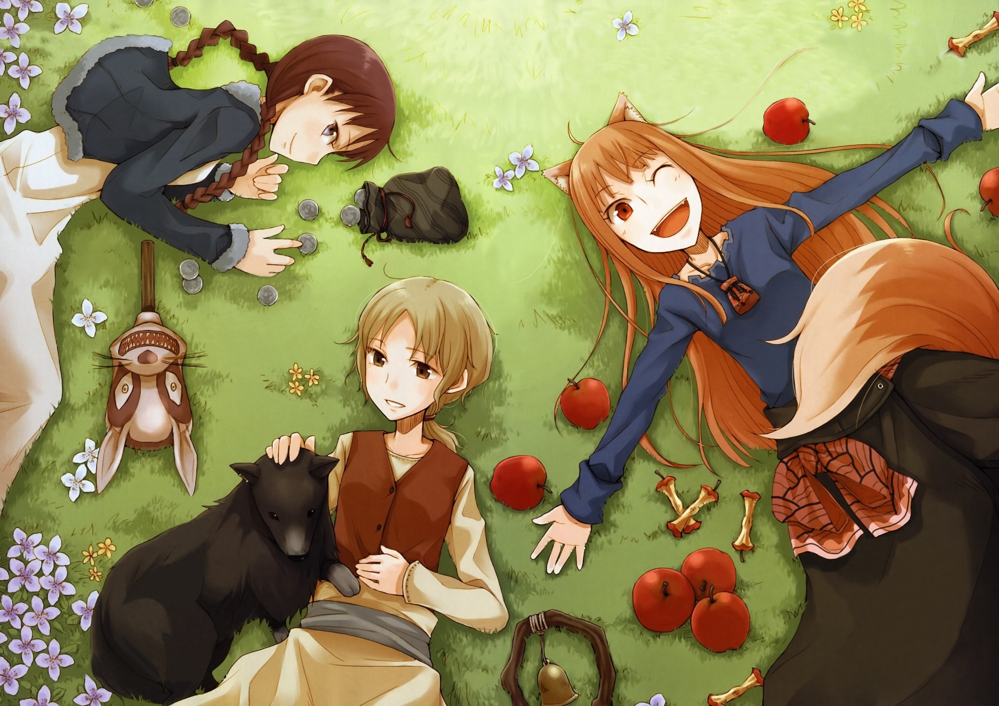 Spice and Wolf (Anime): A manga adaptation illustrated by Keito Koume. 2000x1420 HD Wallpaper.