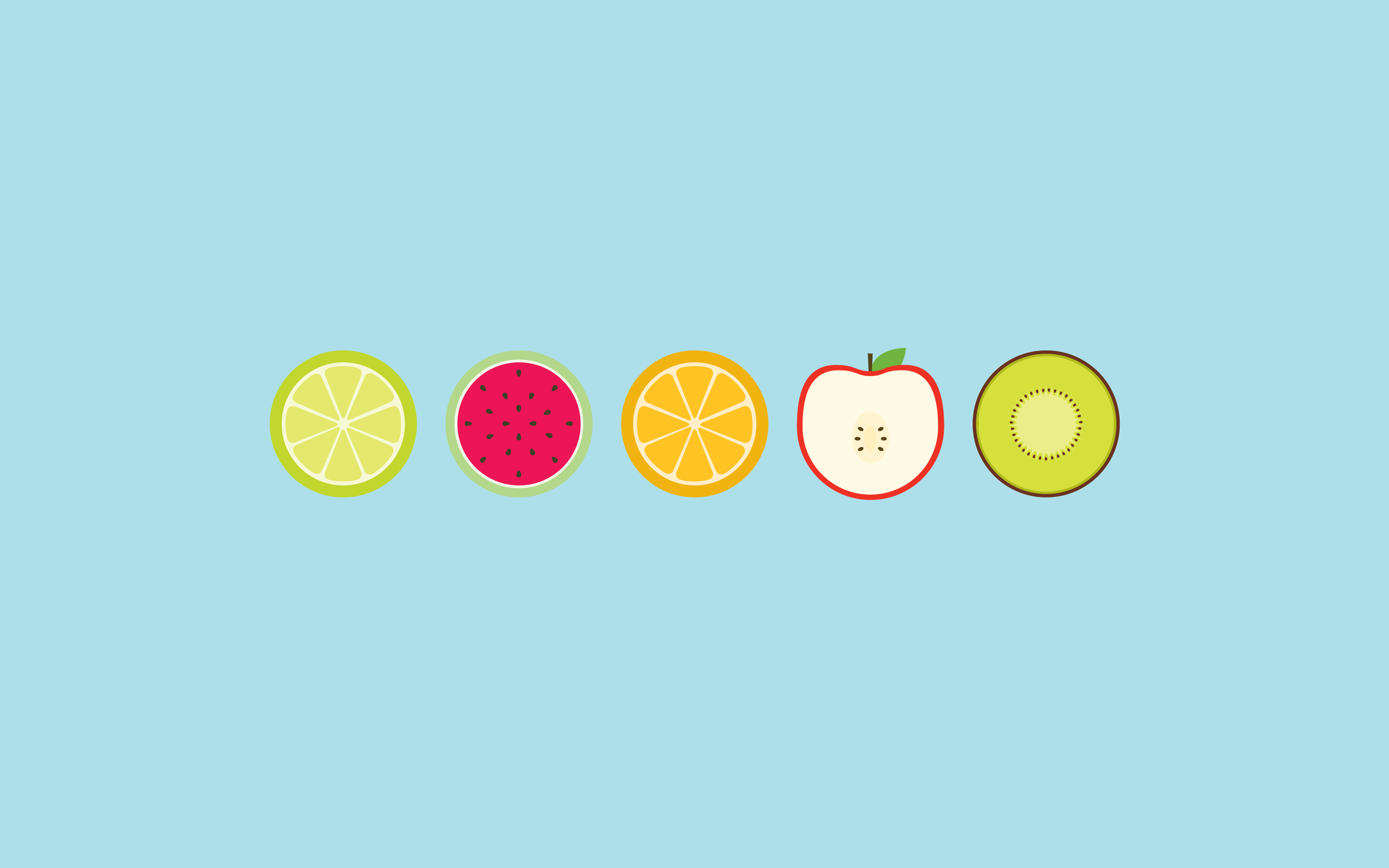 Fruits, Minimalist Wallpaper, 2560x1600 HD Desktop