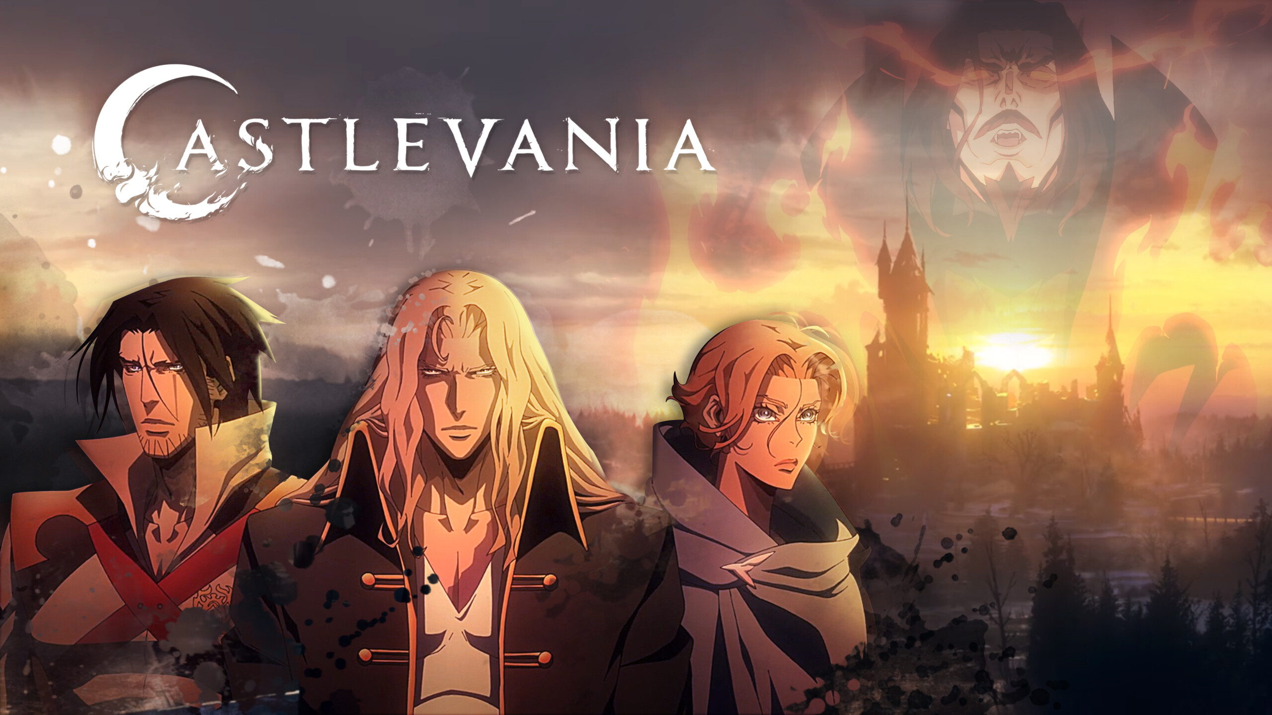Castlevania (Netflix): Based on the Japanese video game series of the same name by Konami. 2560x1440 HD Background.