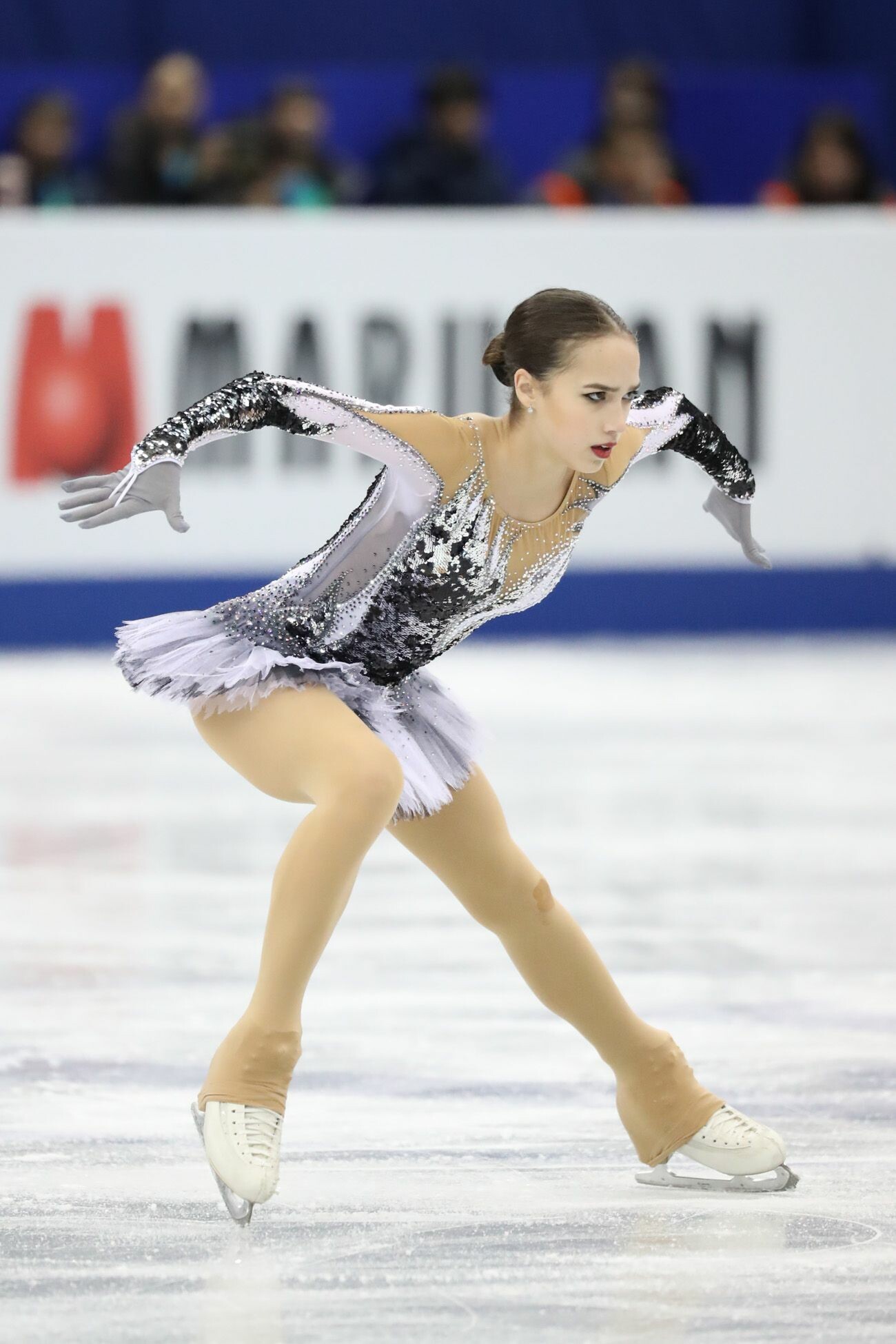Alina Zagitova: She won the 2018 Russian Figure Skating Championships. 1300x1950 HD Wallpaper.