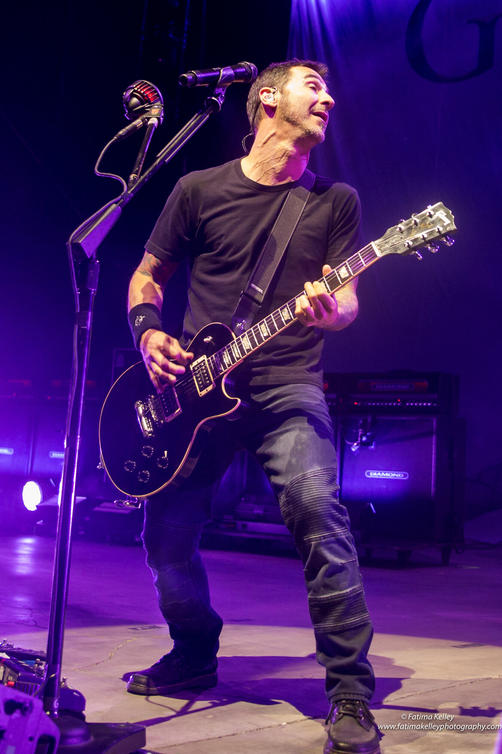 Godsmack: Cal Coast Open Air, Founder, frontman and songwriter Sully Erna, Live performance. 1670x2510 HD Background.