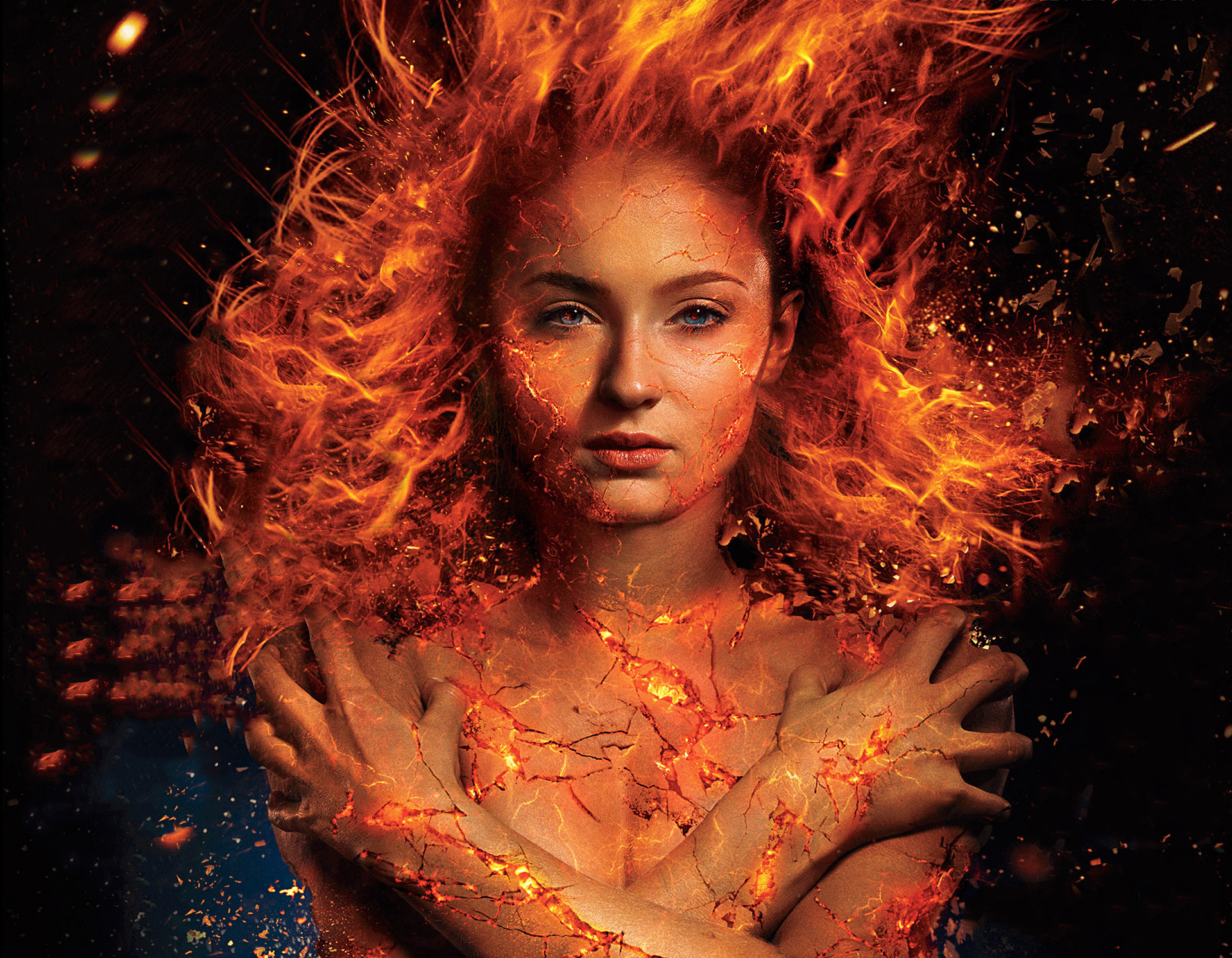 Sophie Turner: X-Men, Phoenix, X-Men: Dark Phoenix (2019), Jean Grey. 1920x1500 HD Background.