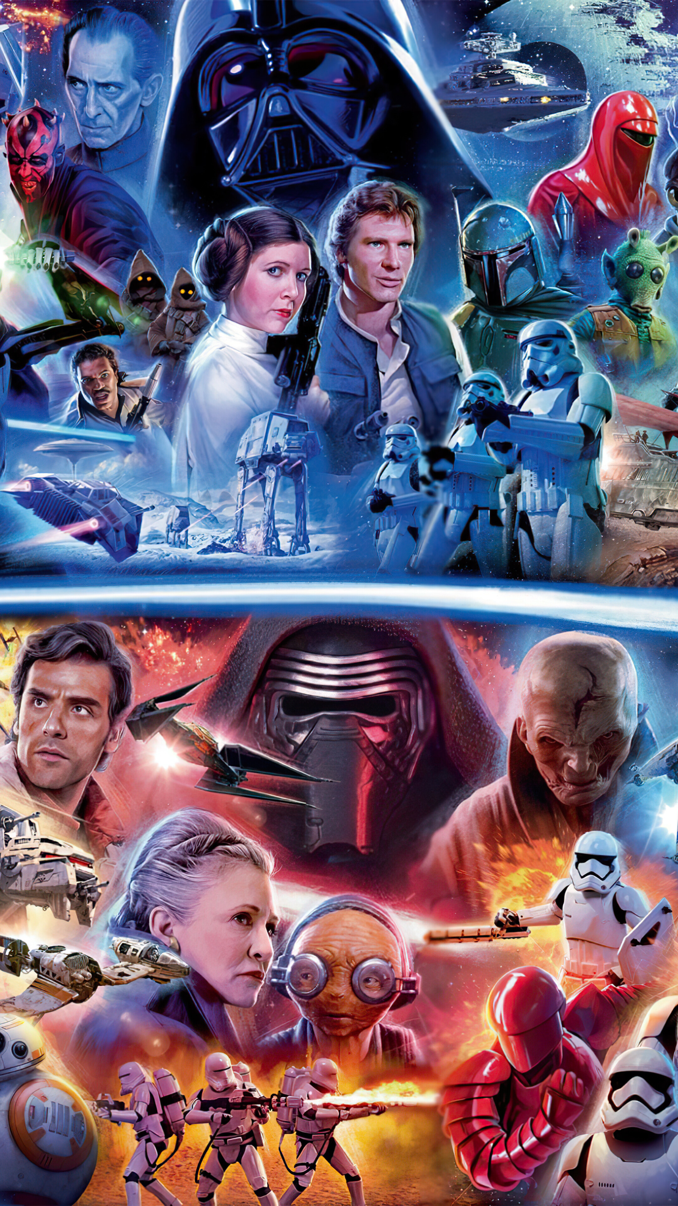 Return of the Jedi, Empire Strikes Back, 4K wallpapers, Sci-fi fantasy, 2160x3840 4K Phone