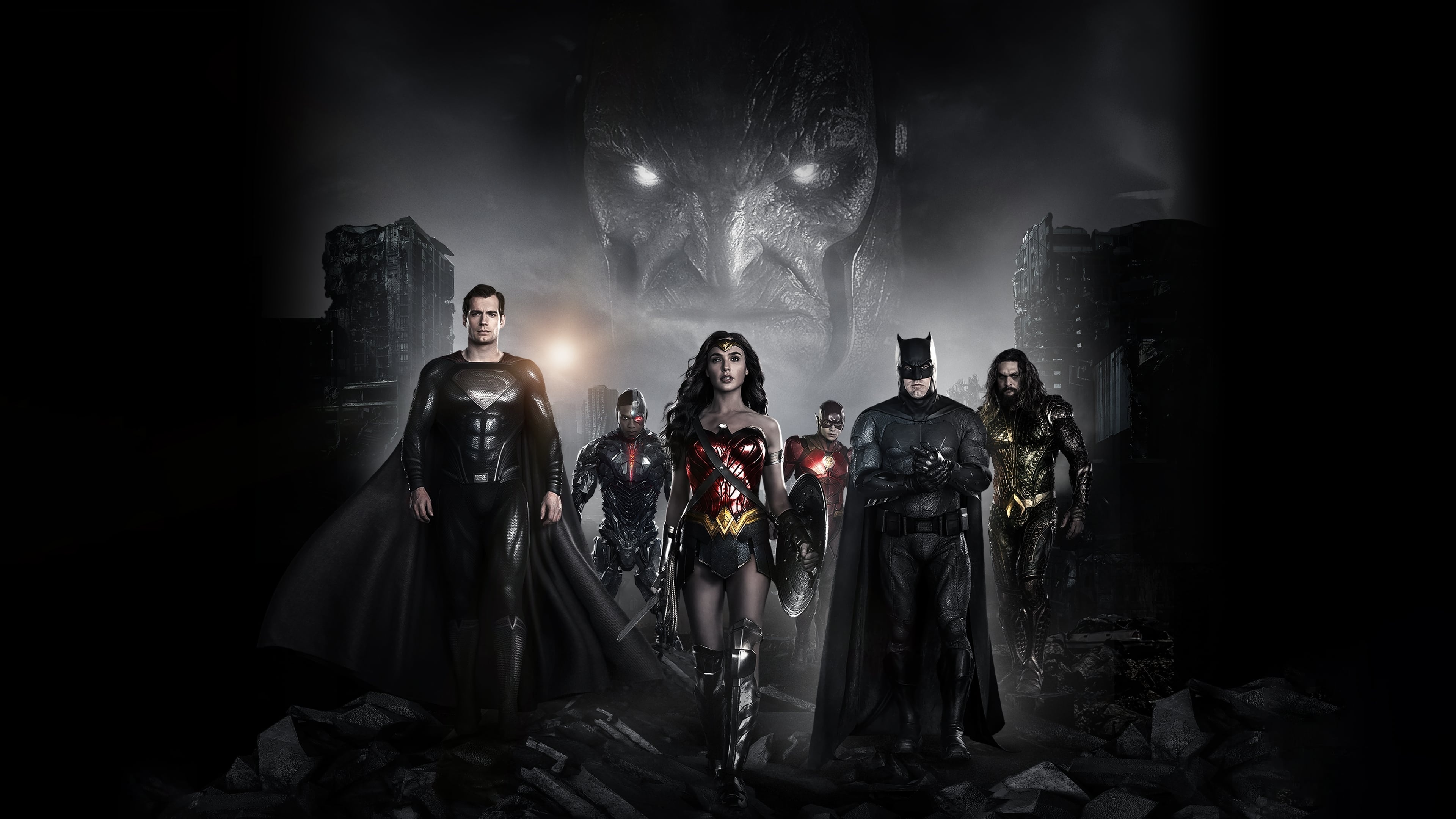 Cyborg (Justice League), Zack Snyder's Justice League, 4K wallpaper, Dark and intense, 3840x2160 4K Desktop
