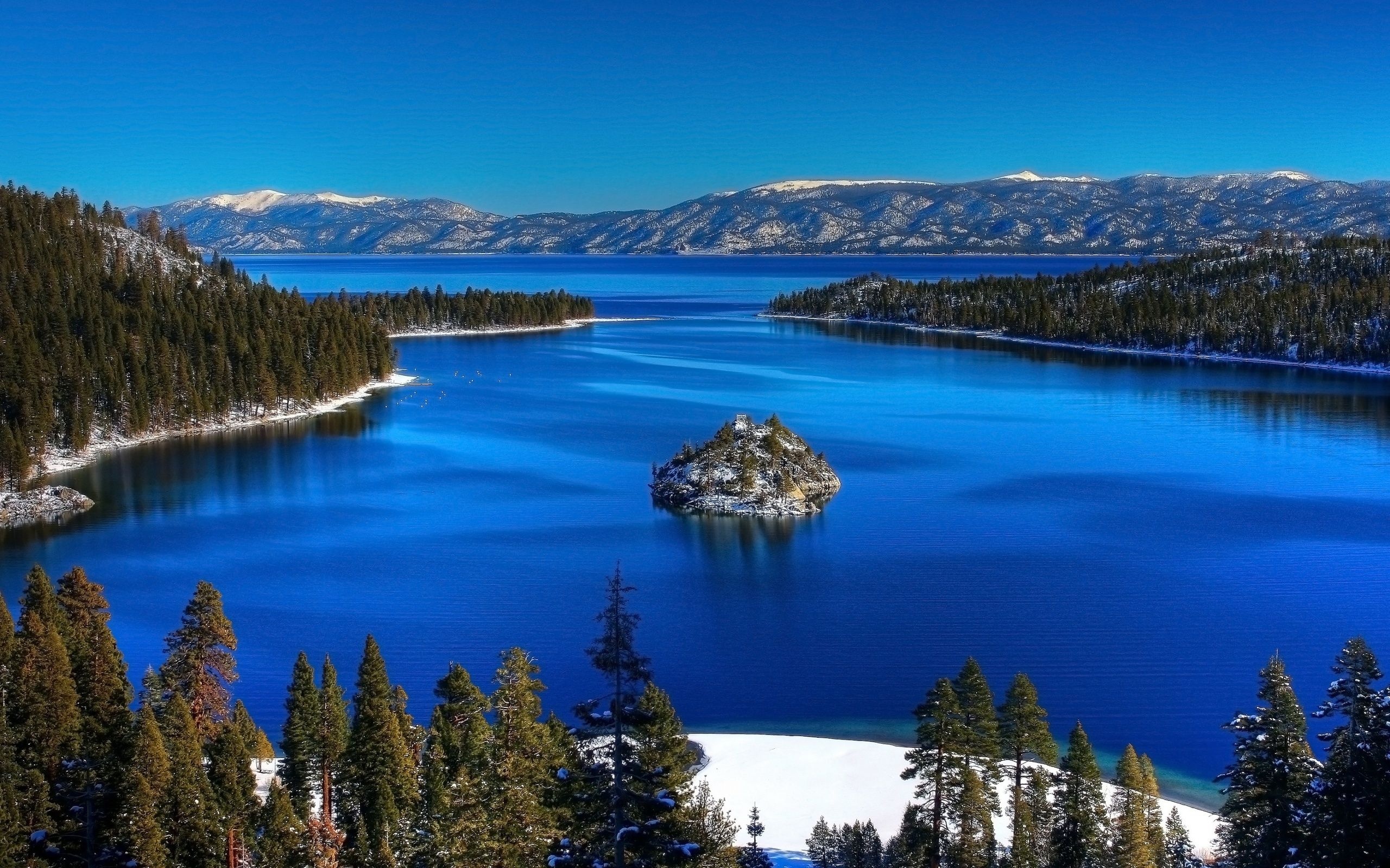 Lake Tahoe, Travel, Beautiful scenery, Emerald Bay, 2560x1600 HD Desktop