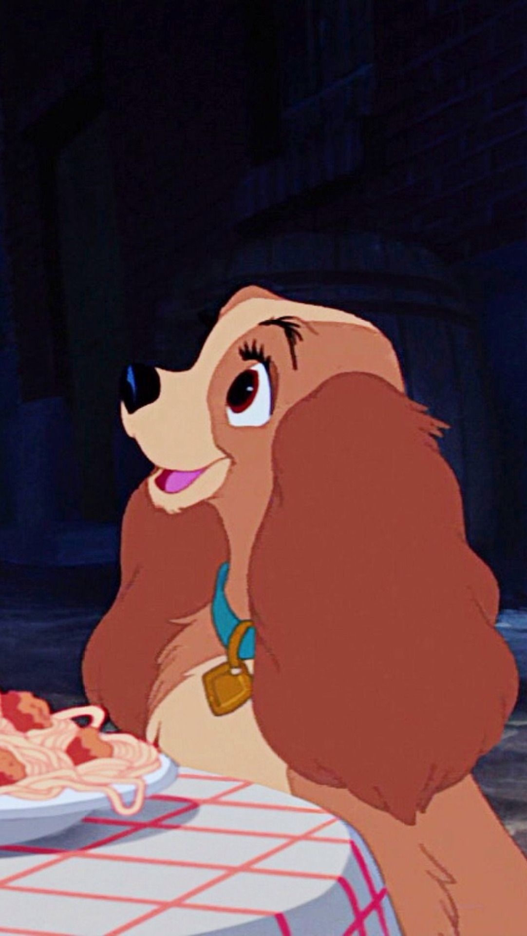 Lady and the Tramp, Art animation, Digital pin, Animation, 1090x1920 HD Phone