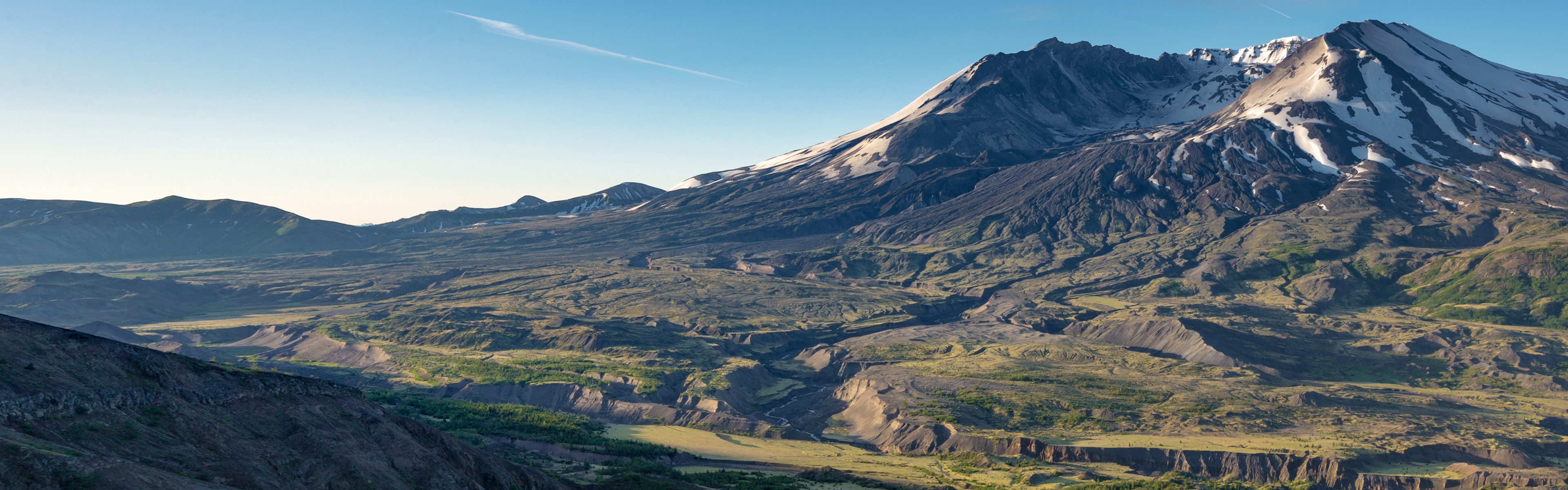 Mount St. Helens, Download wallpapers, 3840x1200 Dual Screen Desktop