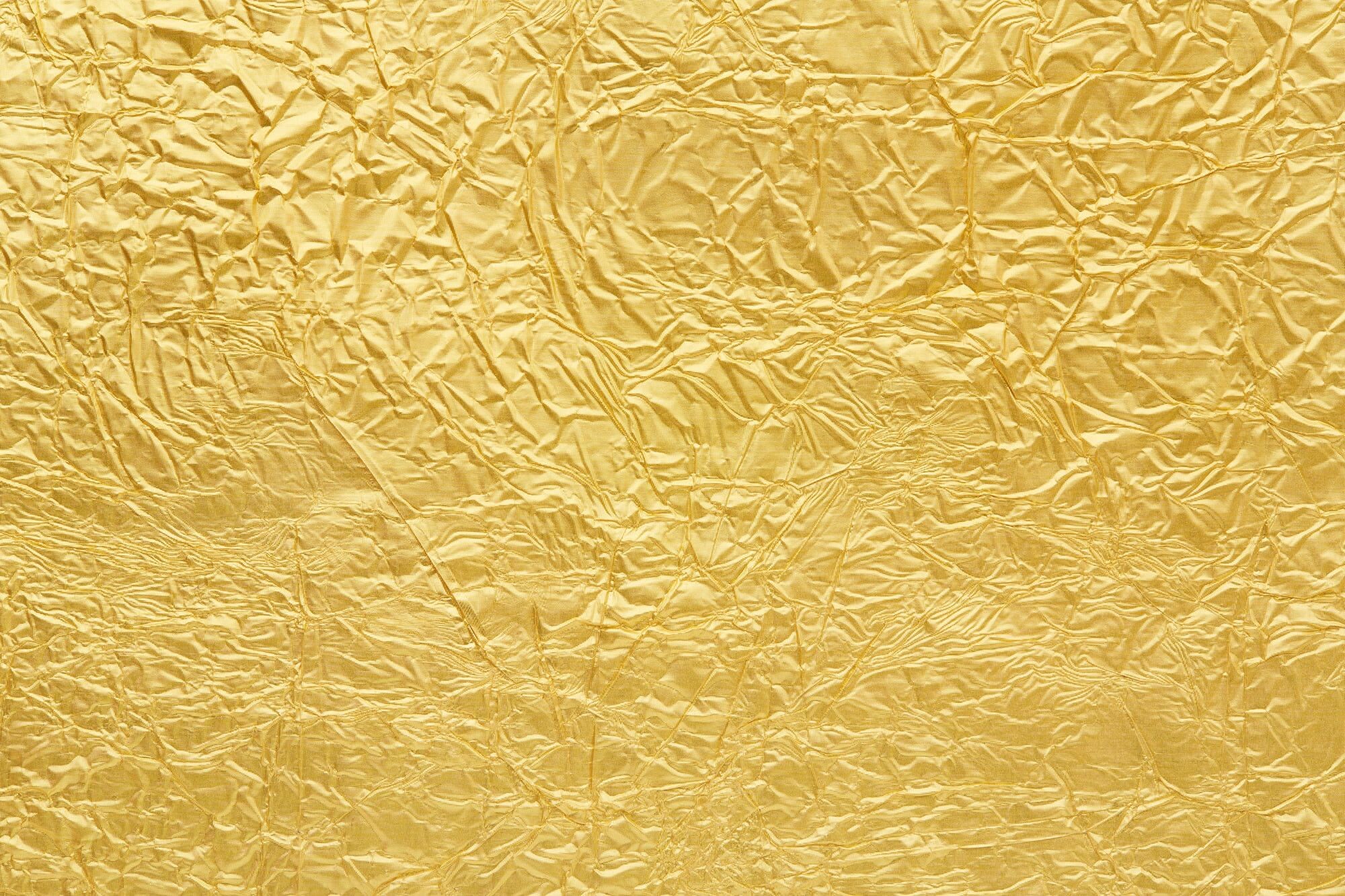 Gold Foil: Leaf-gold texture, Seemless pattern. 2000x1340 HD Background.
