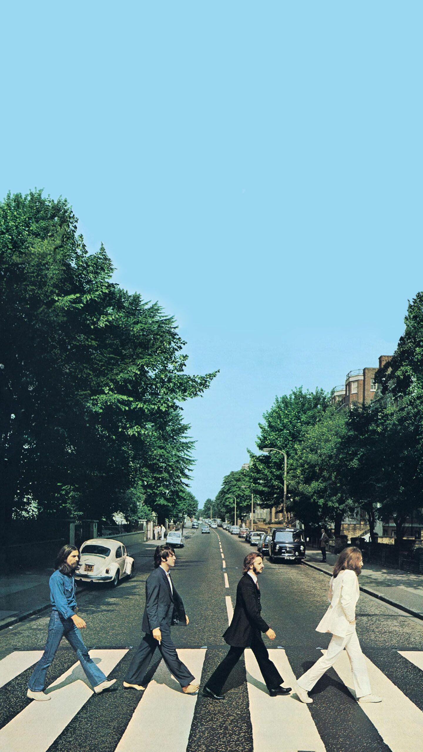 The Beatles: Abbey Road, the last album the group started recording. 1440x2560 HD Background.