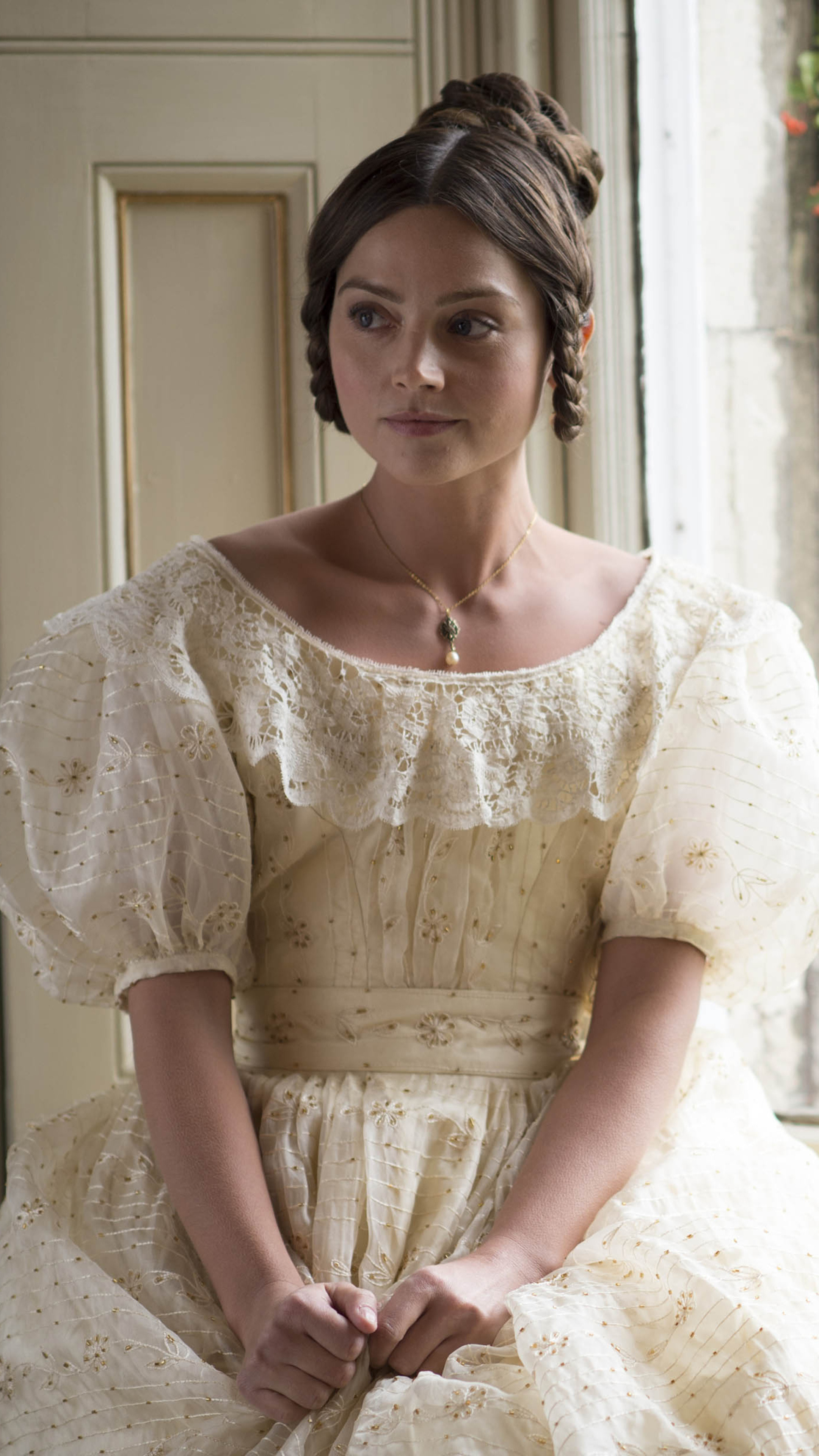 Jenna Coleman, Queen Victoria portrayal, Xperia phone wallpapers, Captivating images, 2160x3840 4K Phone