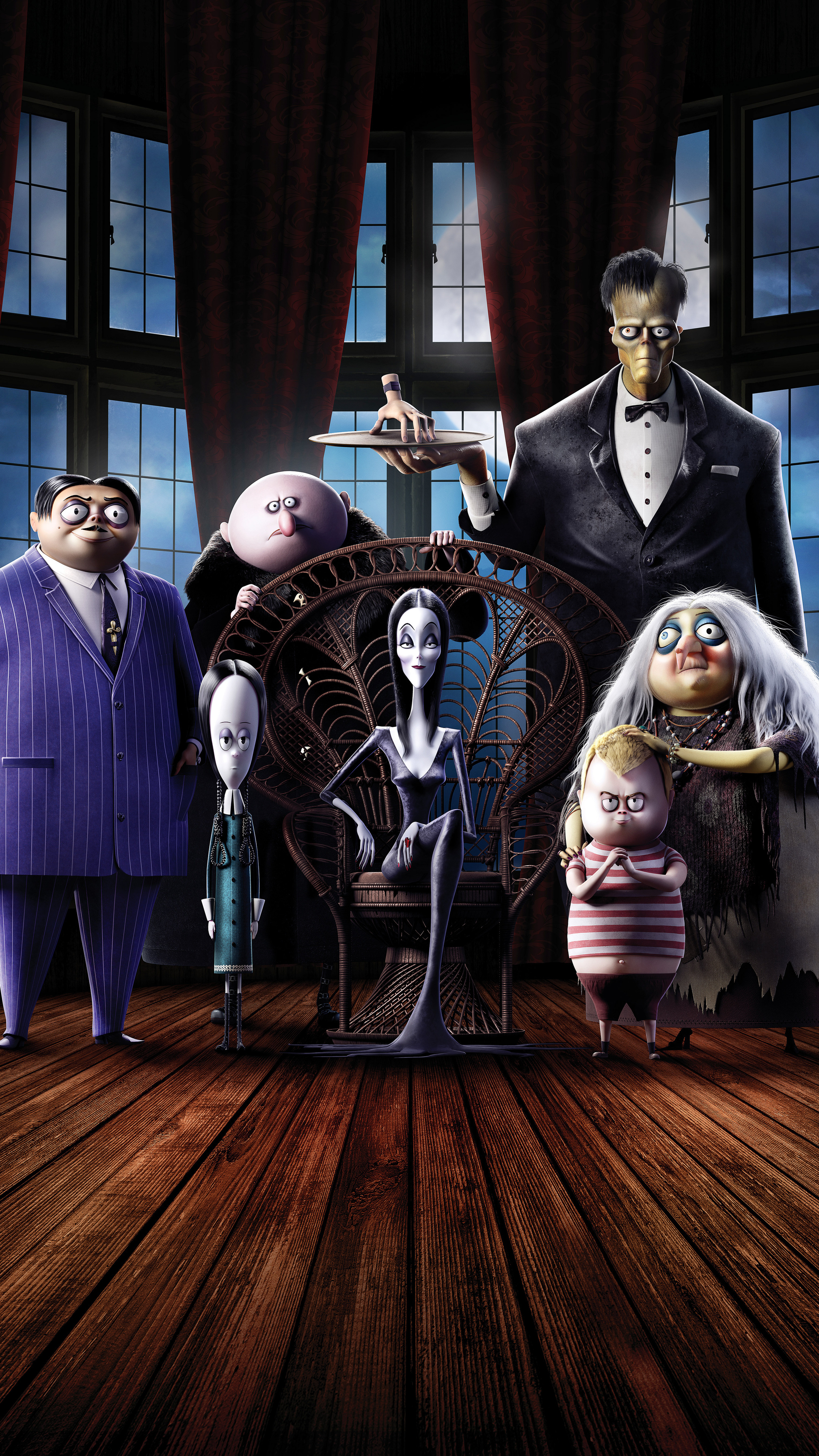 The Addams Family, 8K movie, Sony Xperia, HD wallpapers, 2160x3840 4K Phone