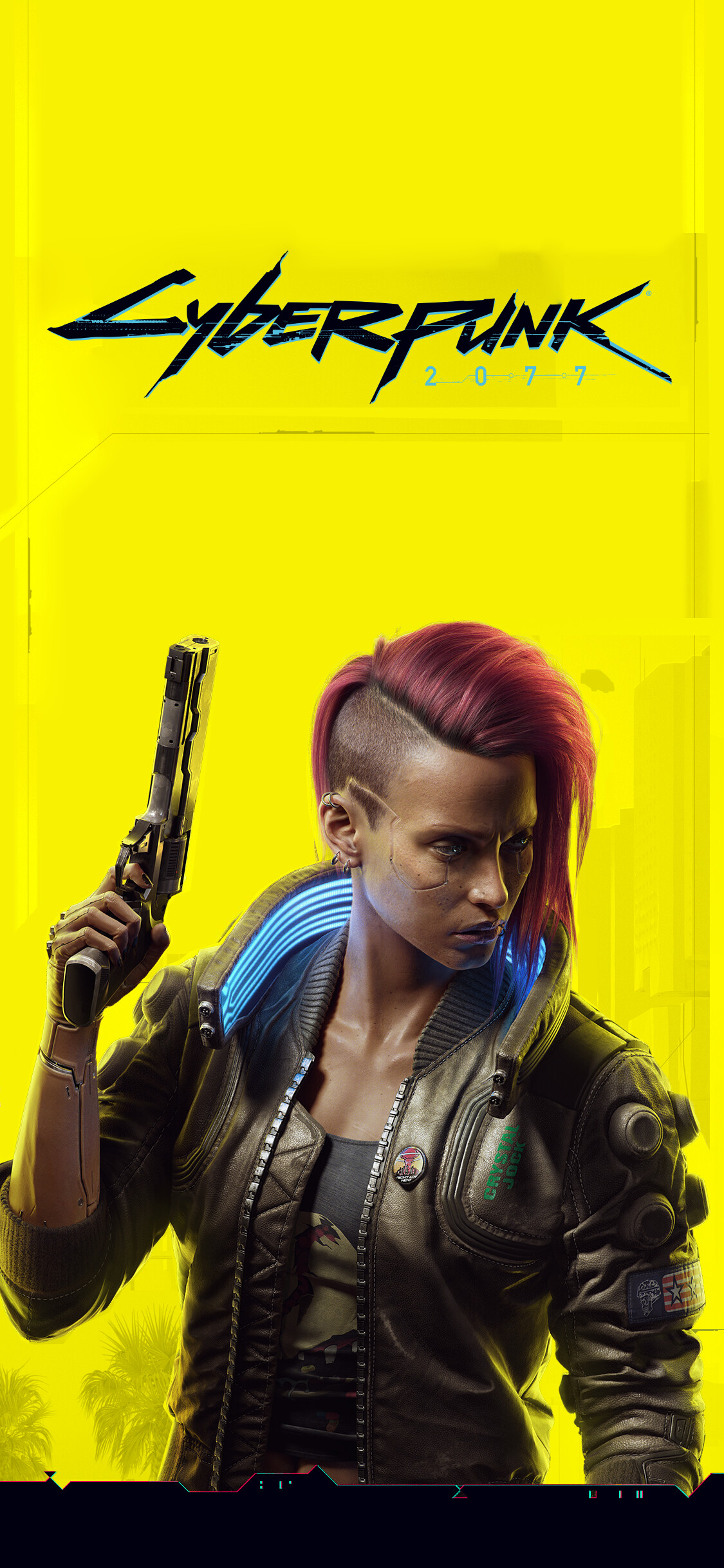 Cyberpunk 2077: Players can customize their character’s cyberware, skillset, and playstyle, and explore a vast city where the choices they make shape the story and the world around them. 1130x2440 HD Wallpaper.