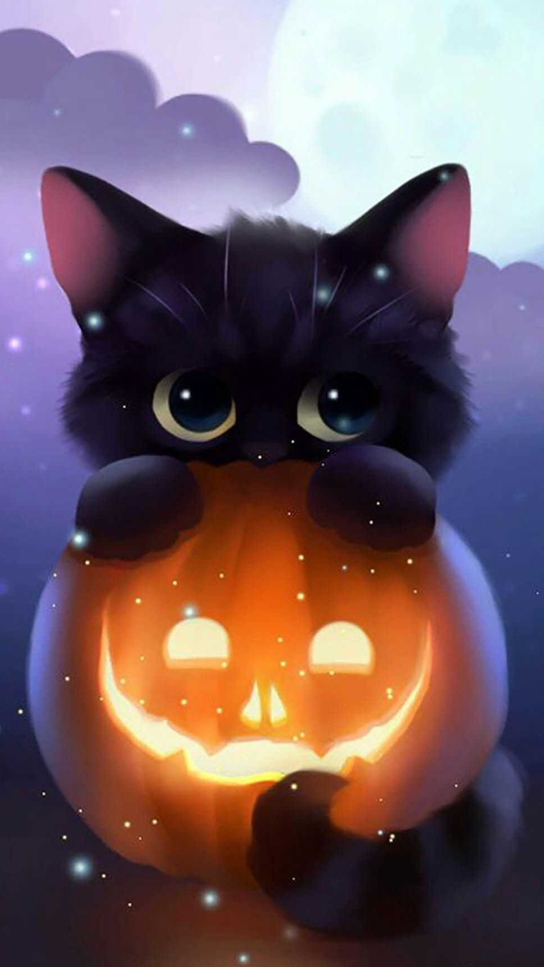 Halloween Cat, Cute feline holiday, Festive cat costumes, Playful Halloween kitties, 1080x1920 Full HD Phone