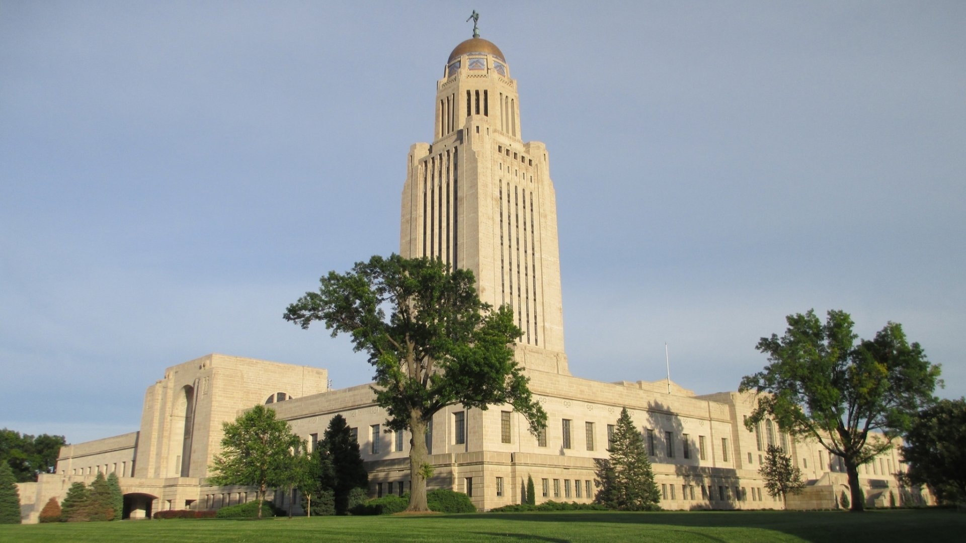 Nebraska State Capitol, HD wallpaper, Government building, Architectural beauty, 1920x1080 Full HD Desktop