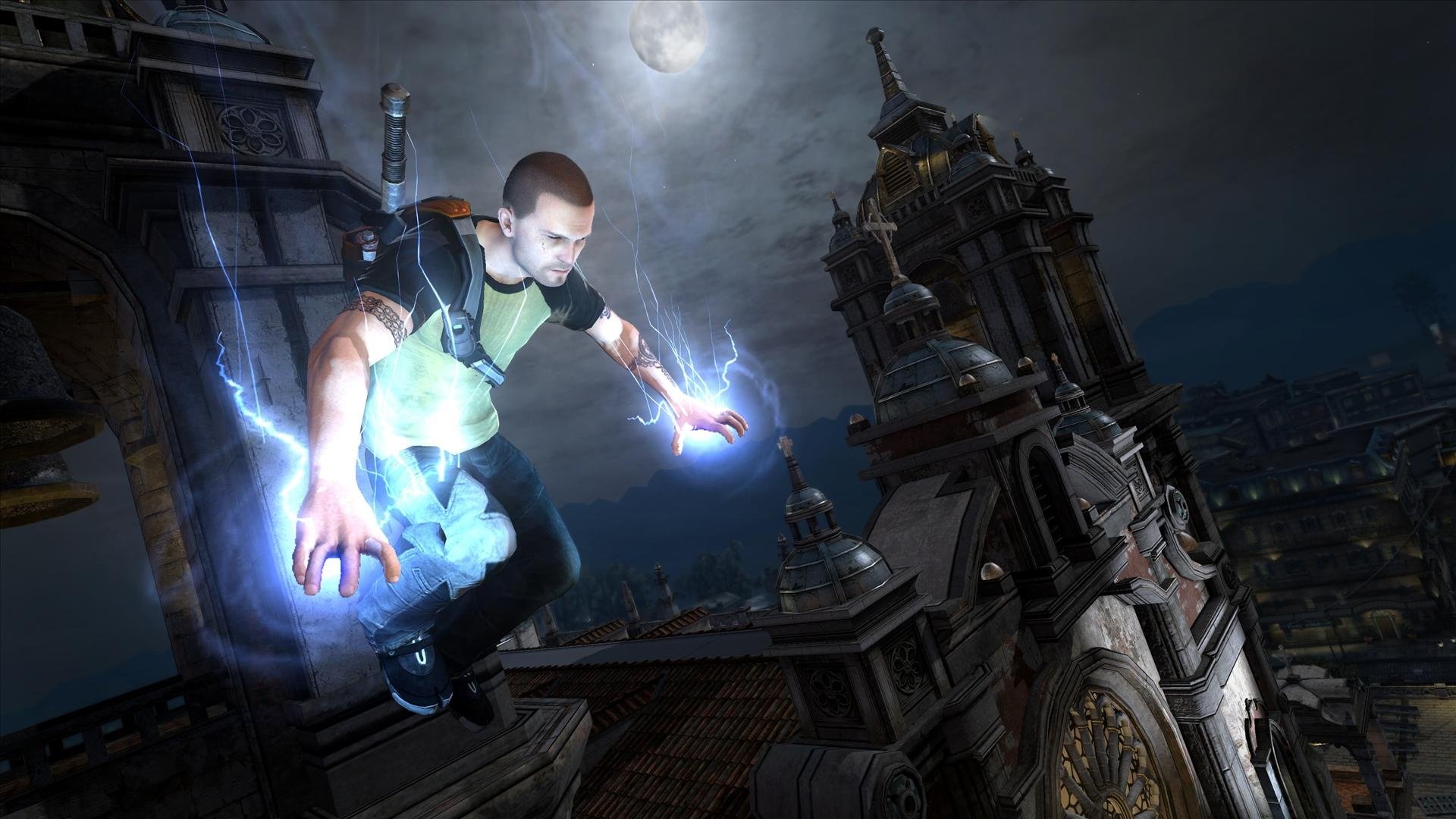 inFAMOUS 2, Action-packed gameplay, Superhero adventure, PlayStation exclusive, 1920x1080 Full HD Desktop