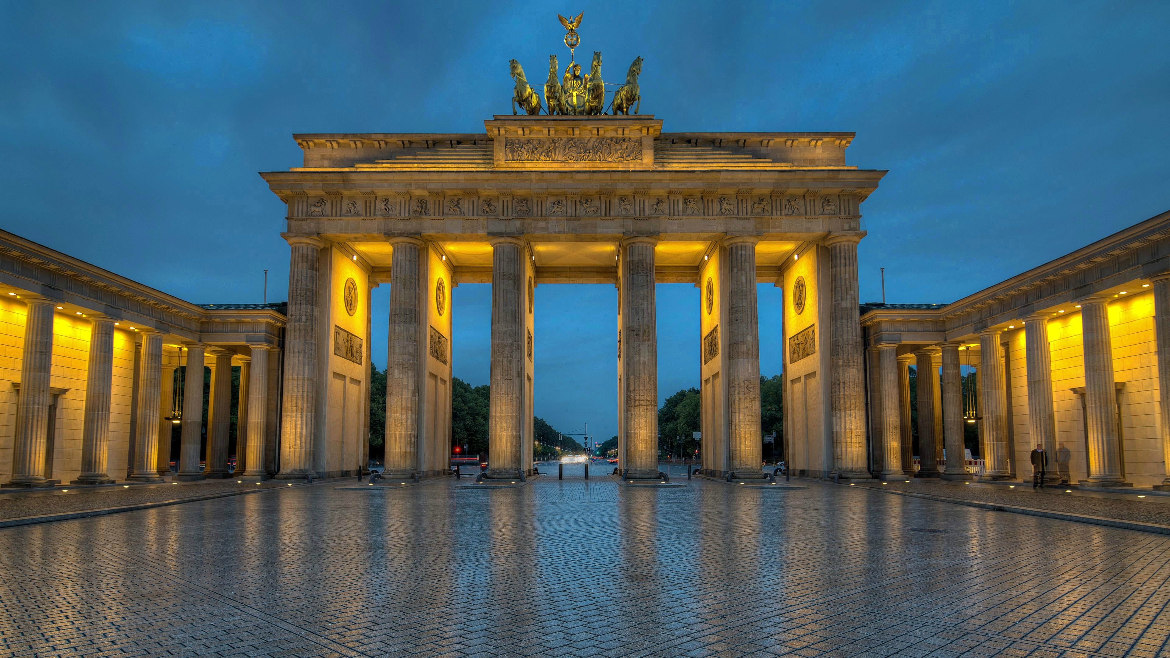 Brandenburg Gate, Berlin, Germany, Cityporn, 3840x2160 4K Desktop