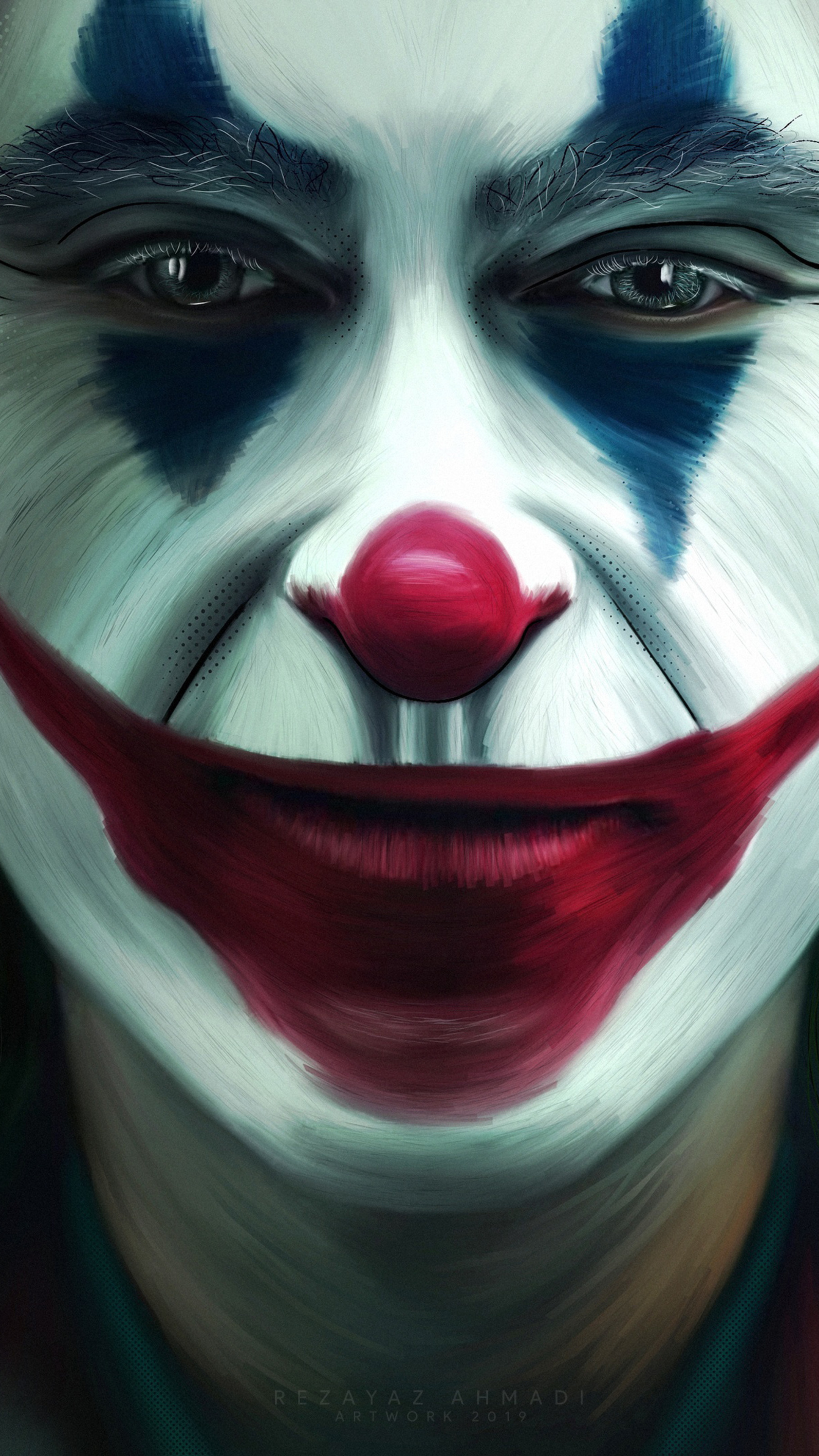 Joker face makeup, Sony Xperia X, HD wallpapers, 2160x3840 4K Phone