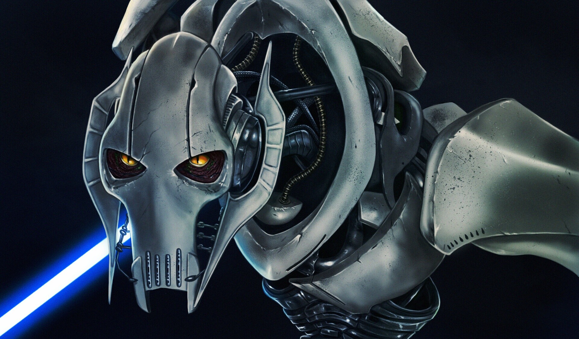 General Grievous: The most powerful person within the Separatists, A brilliant military strategist, A native of the Kalee. 1920x1130 HD Background.
