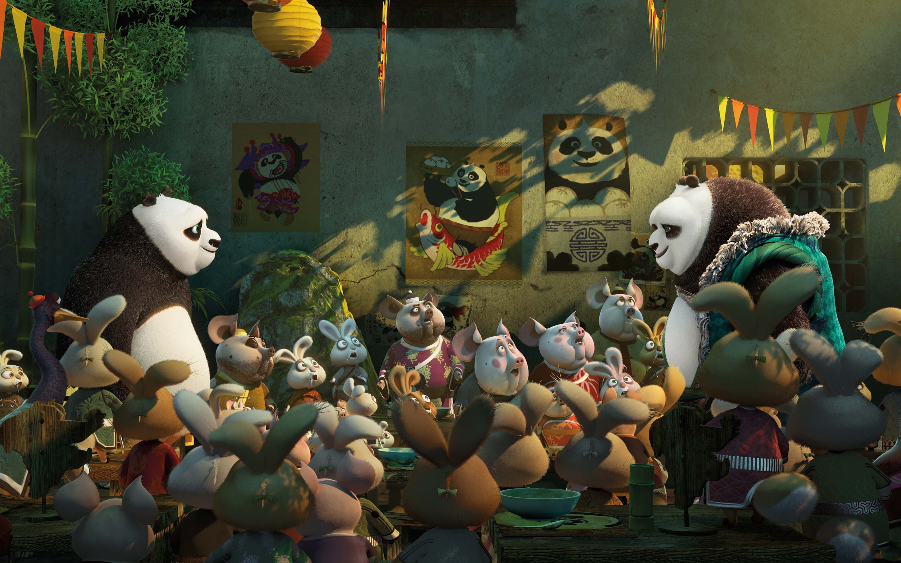Kung Fu Panda 3, Animation, Po, Martial arts, 2880x1800 HD Desktop