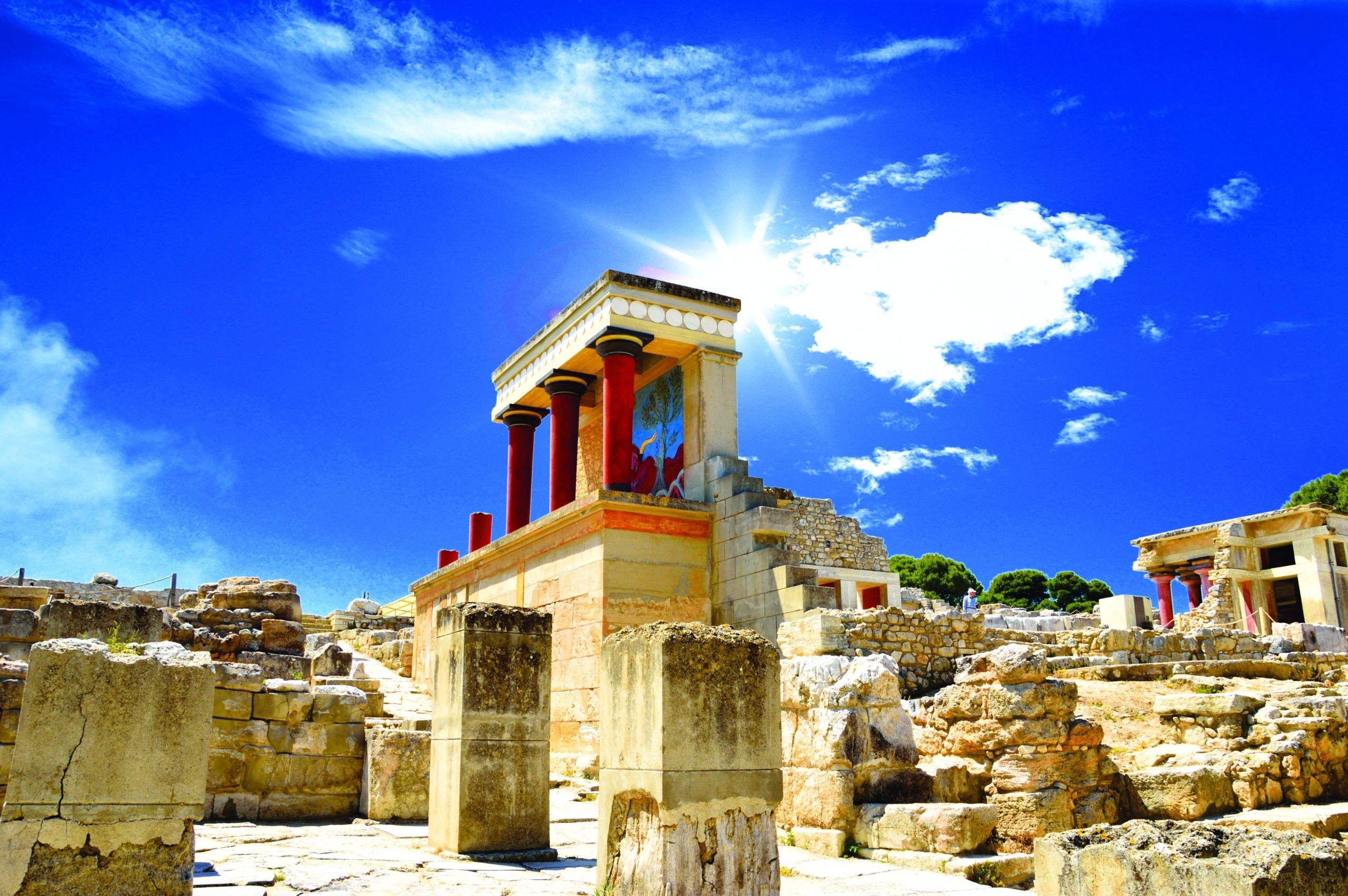 Knossos Palace, Heraklion tour, Greek journey, Ancient wonder, 2560x1710 HD Desktop
