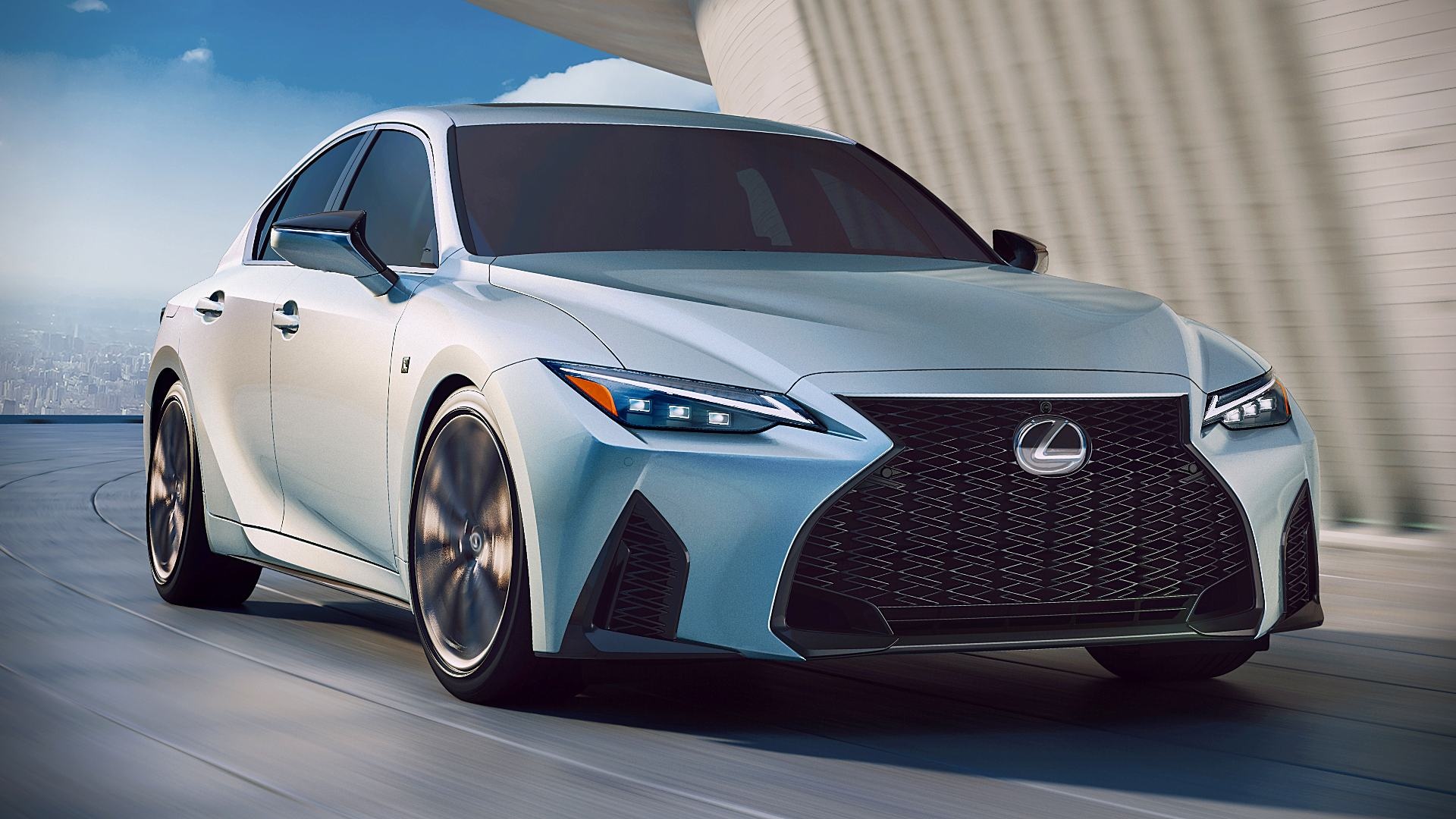 Lexus IS, 2021 edition, Sporty and luxurious, Cutting-edge technology, 1920x1080 Full HD Desktop