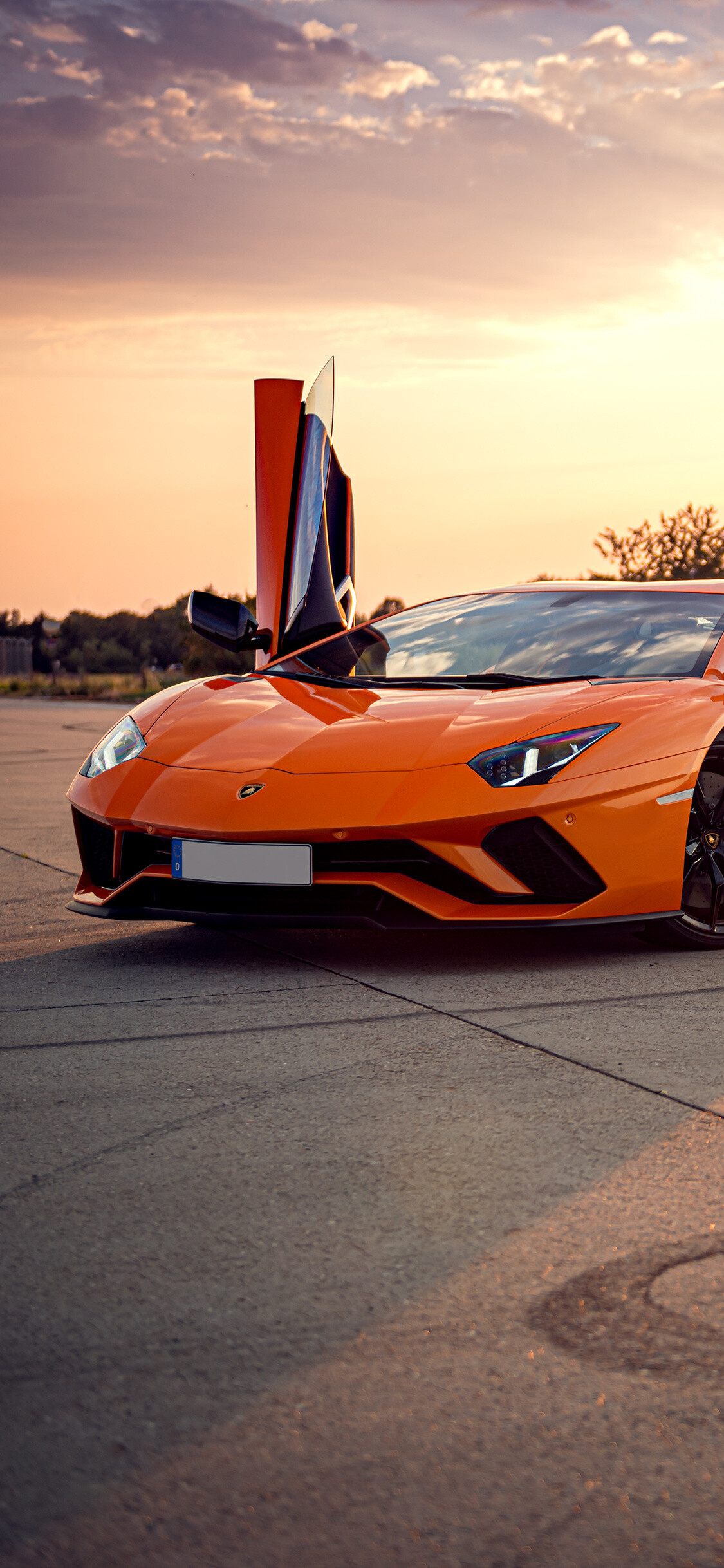 Lamborghini: Aventador, Produced by hand in Sant'Agata Bolognese, Italy. 1130x2440 HD Background.
