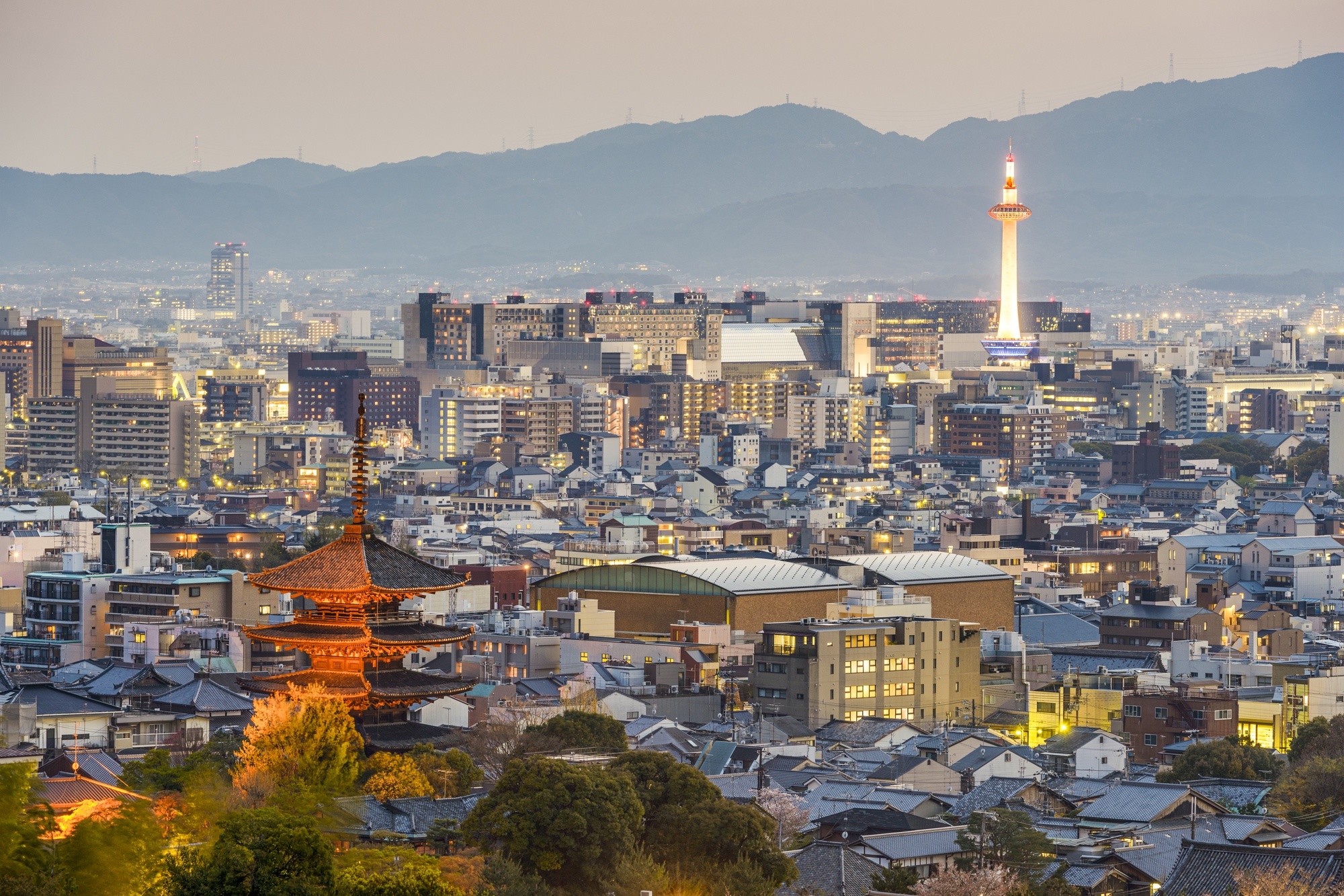 Kyoto, Finanziellen nten Asienspiegel, Japan, Financial district, 2000x1340 HD Desktop