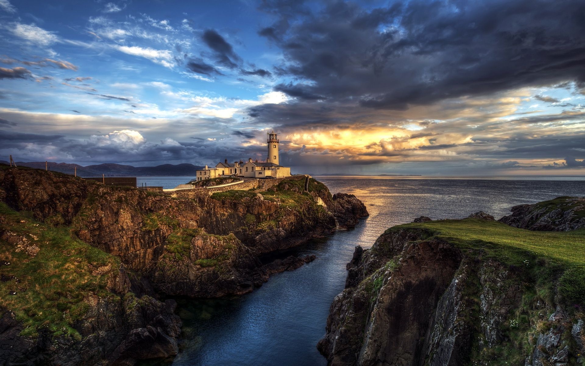 Fanad Head Lighthouse, Irische Landschaft Wallpaper, 1920x1200 HD Desktop
