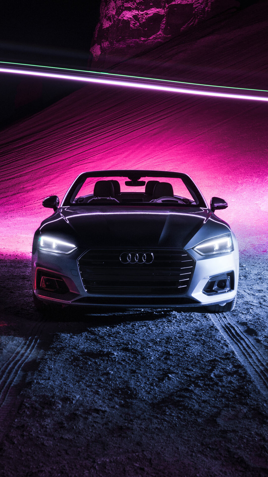 Audi: One of three best-selling luxury automakers in the world, A forerunner in the industry for over 100 years. 1080x1920 Full HD Background.