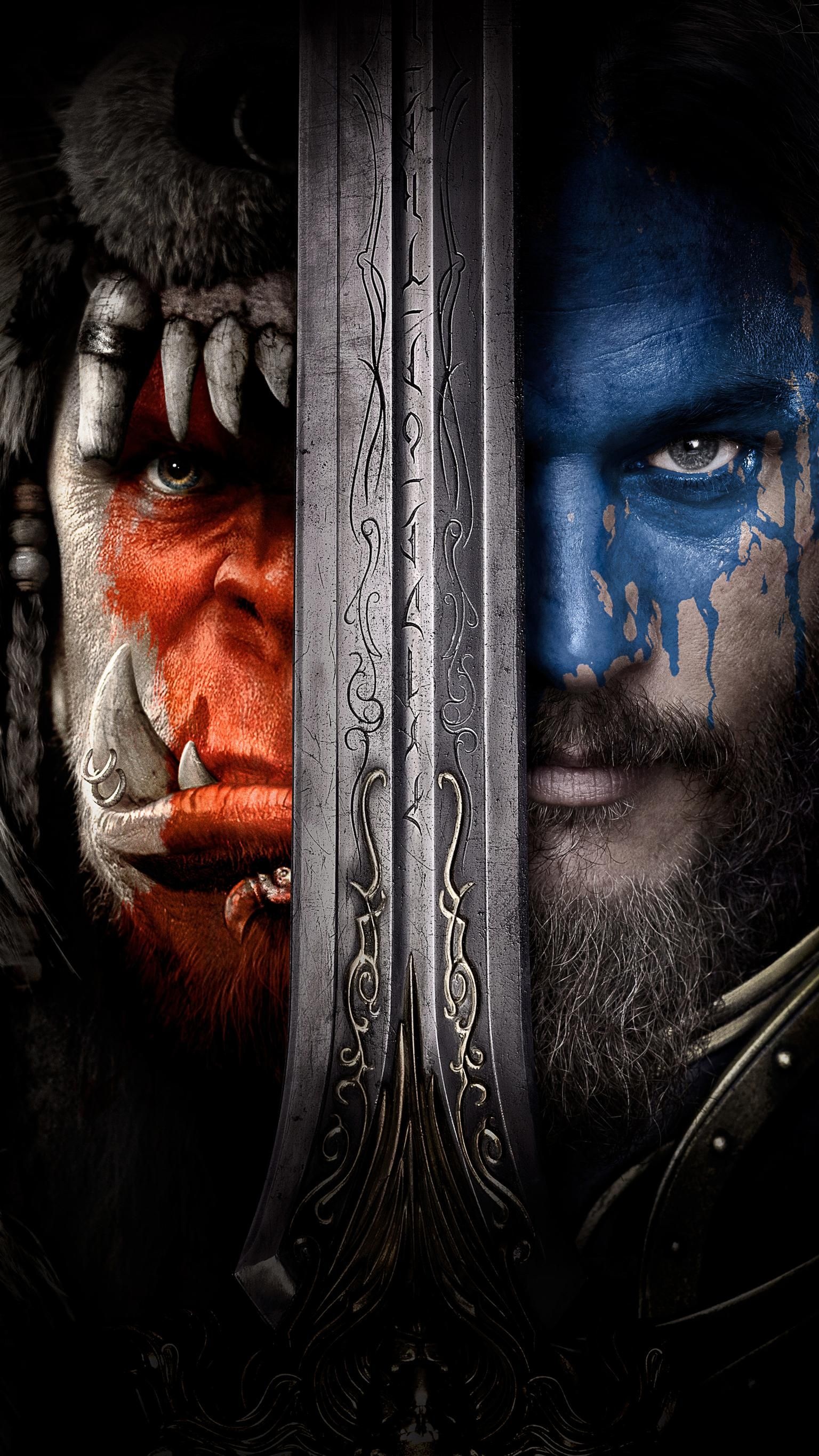 Warcraft (Movie): The film follows Anduin Lothar of Stormwind and Durotan of the Frostwolf clan. 1540x2740 HD Wallpaper.