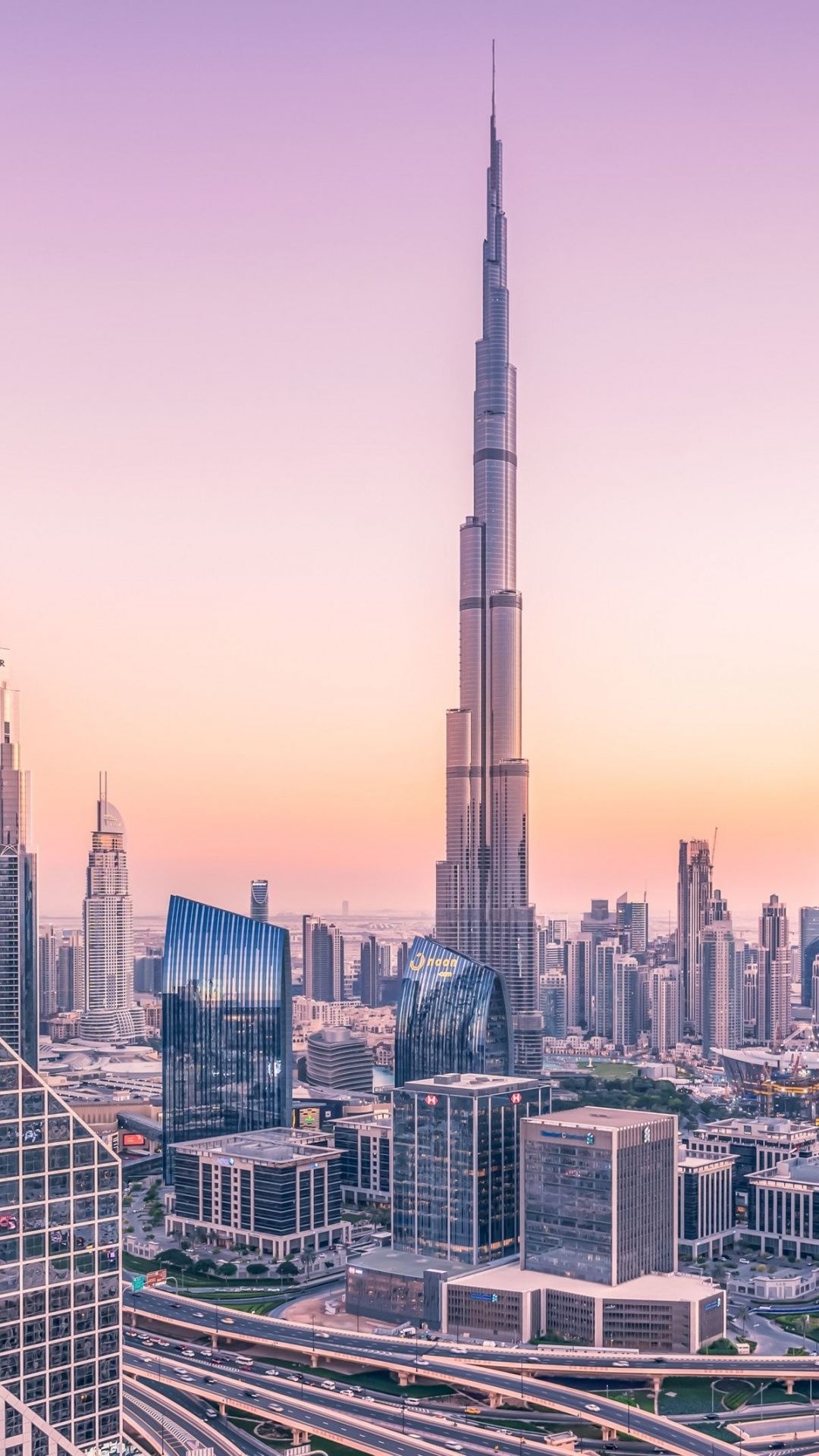 Dubai Skyline, Travels, Urban town, Cityscape, 1080x1920 Full HD Phone