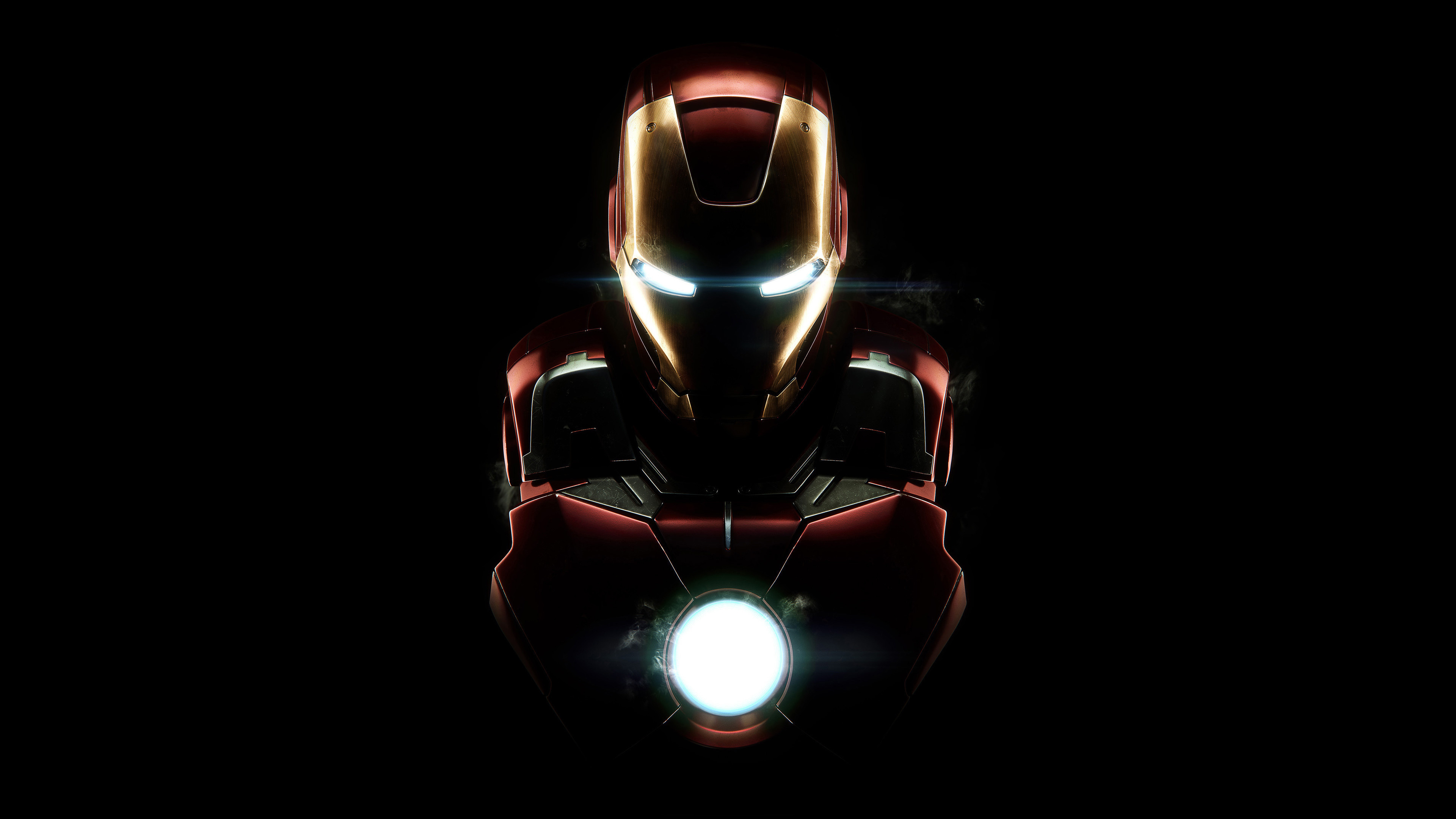 Iron Man Logo, Dark Armor, Mark VII, 4K wallpapers, 3840x2160 4K Desktop