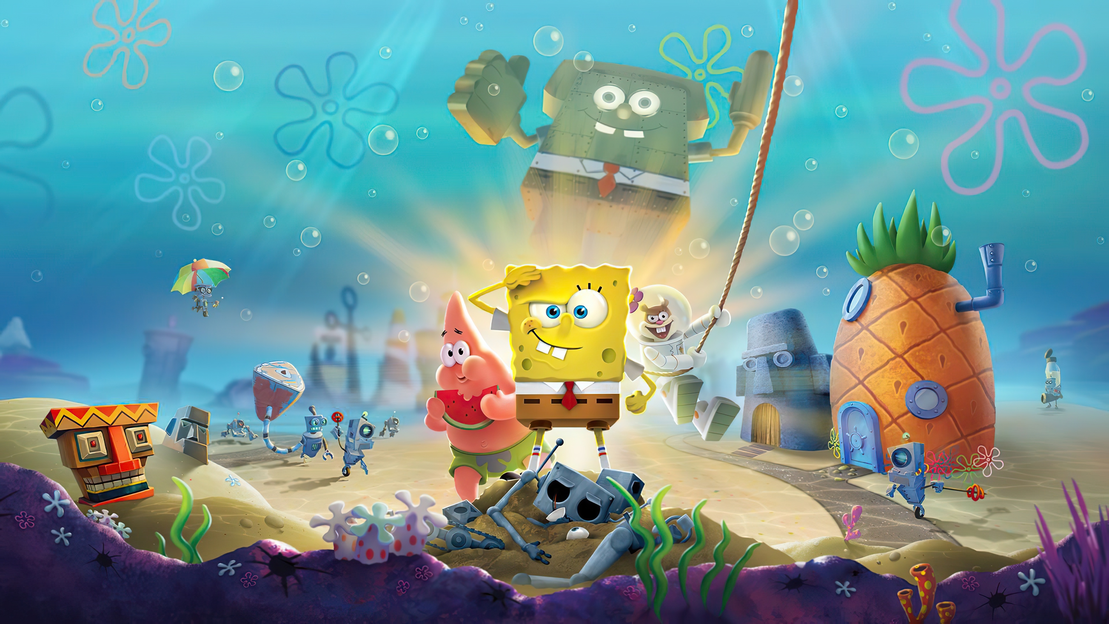 SpongeBob SquarePants Battle for Bikini Bottom wallpapers, Animation, Background images, 3840x2160 4K Desktop