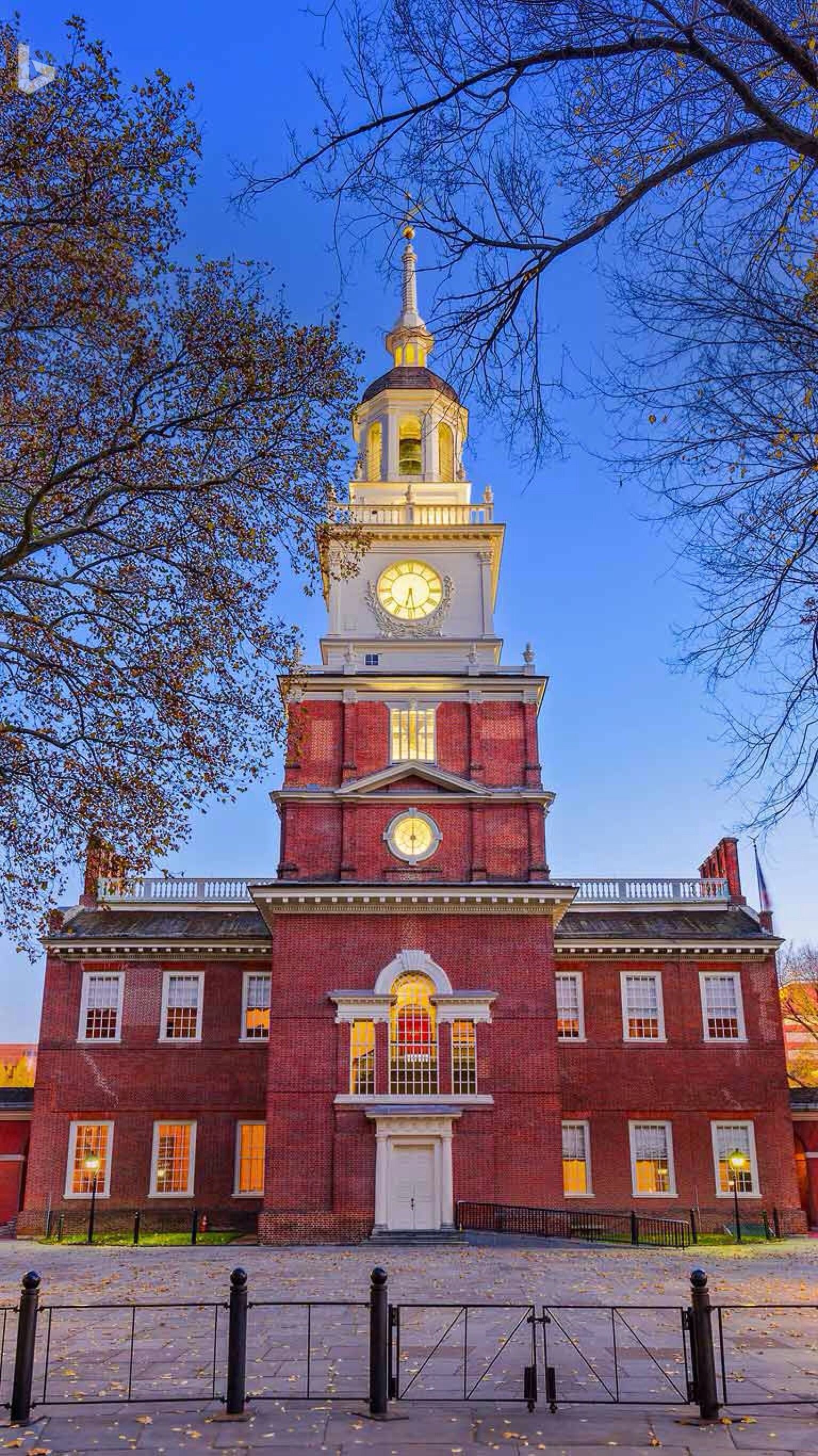 Pennsylvania travels, Independence Hall Philadelphia, 1540x2740 HD Phone