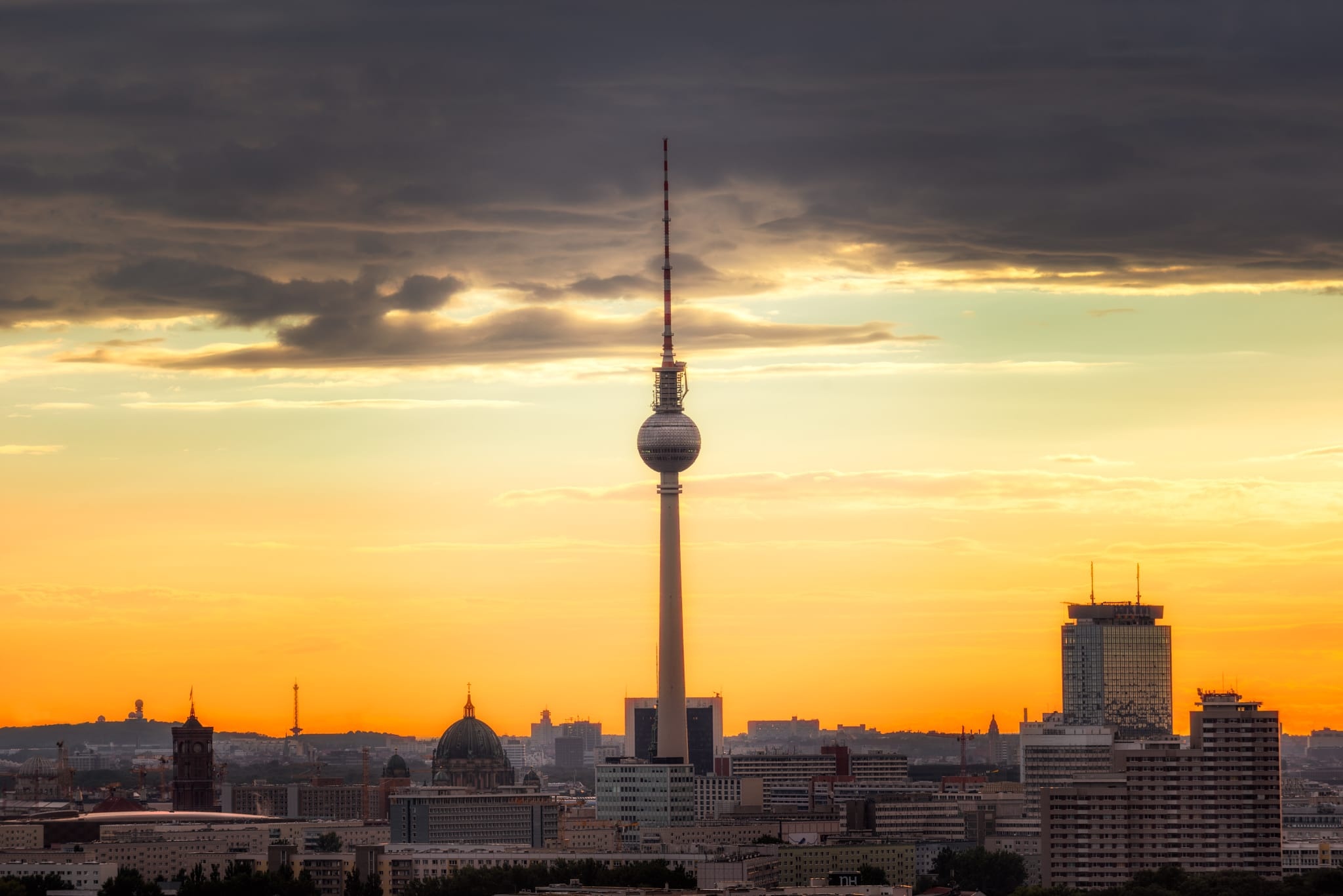 Berlin Skyline, TV Tower, Storkower Street, 2050x1370 HD Desktop