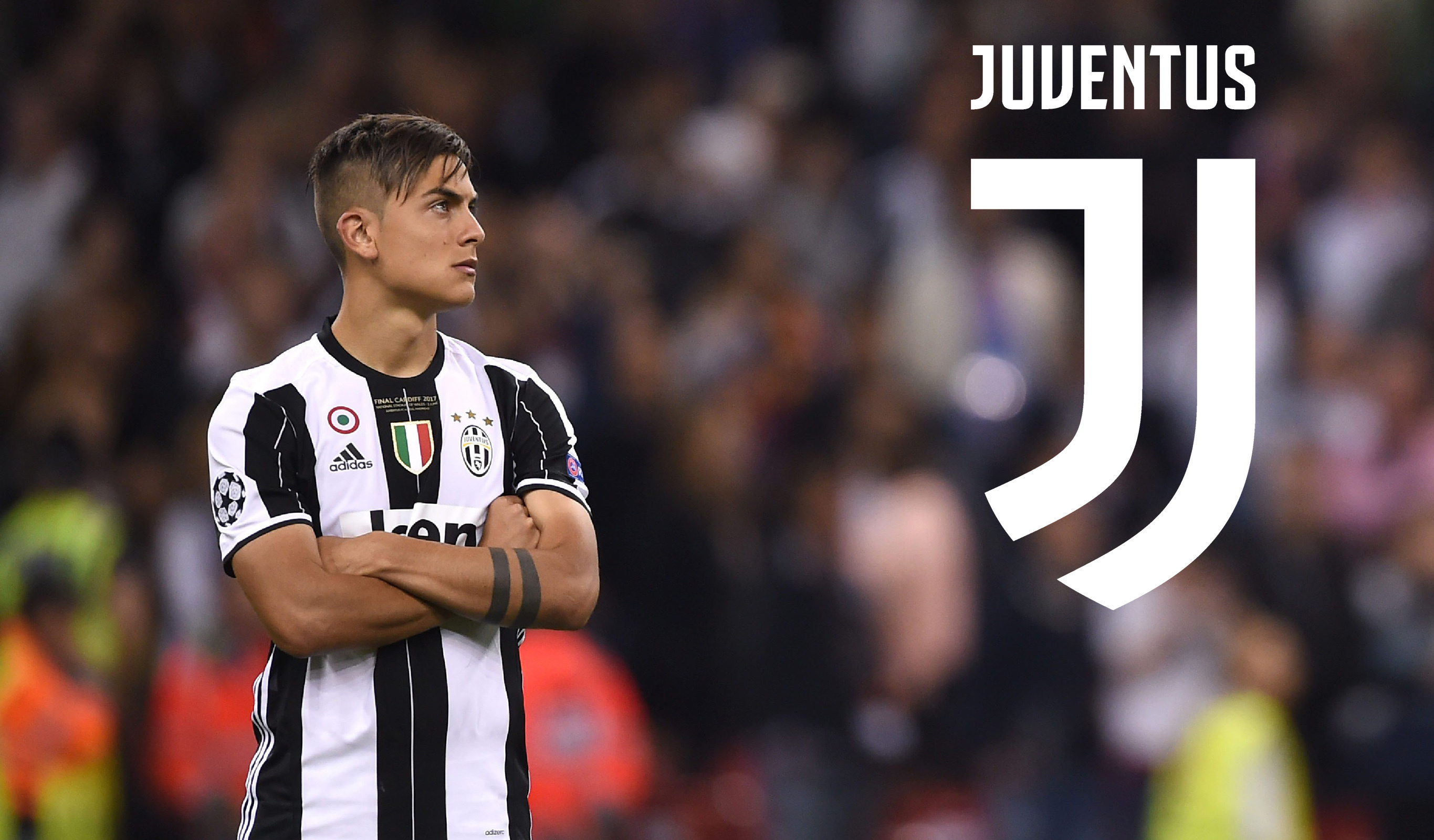 Dybala: Juventus, Argentinian footballer, New Juventus emblem, Serie A, Italy. 2740x1600 HD Background.