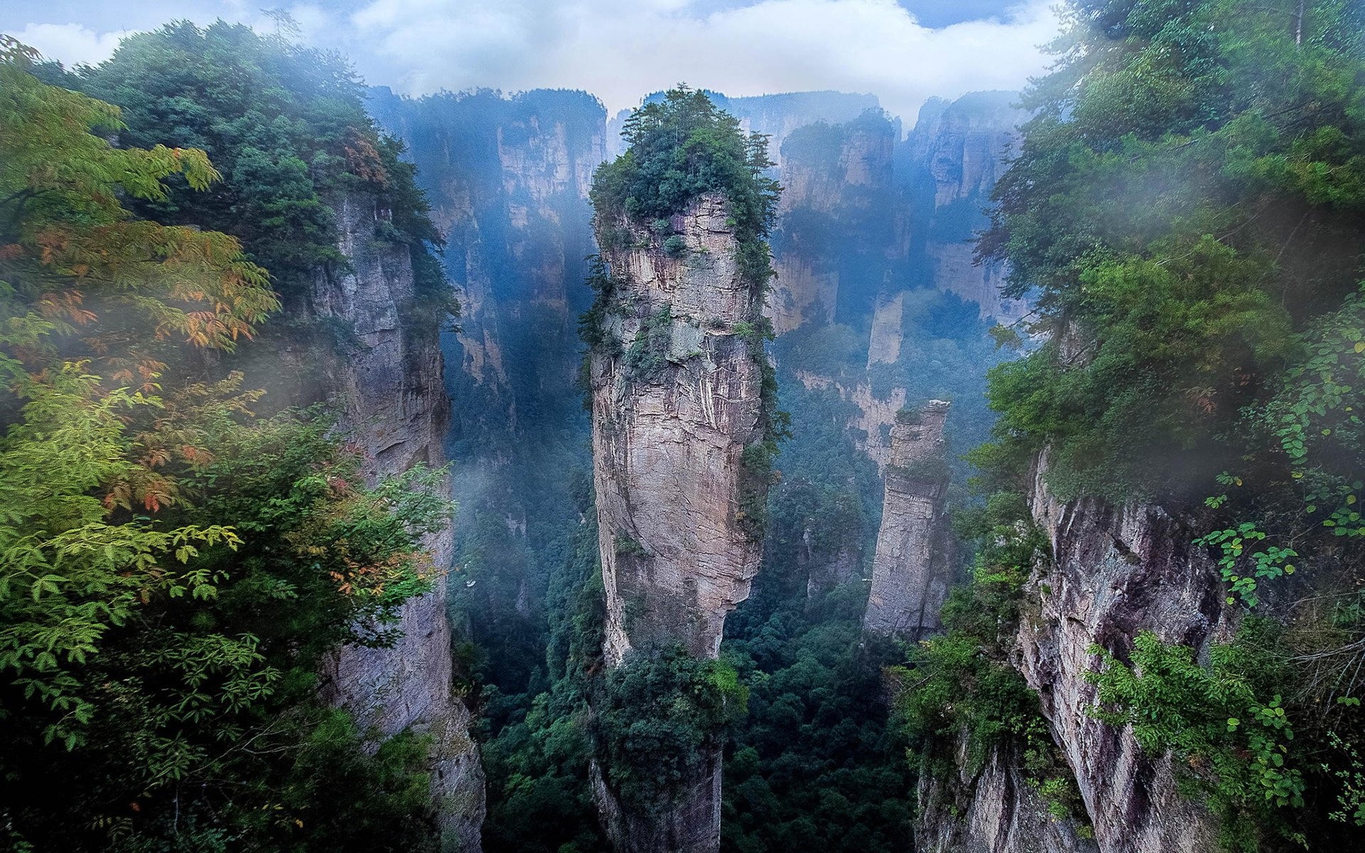 Zhangjiajie National Forest Park, Breathtaking scenery, Enigmatic landscapes, Natural wonders, 1920x1200 HD Desktop