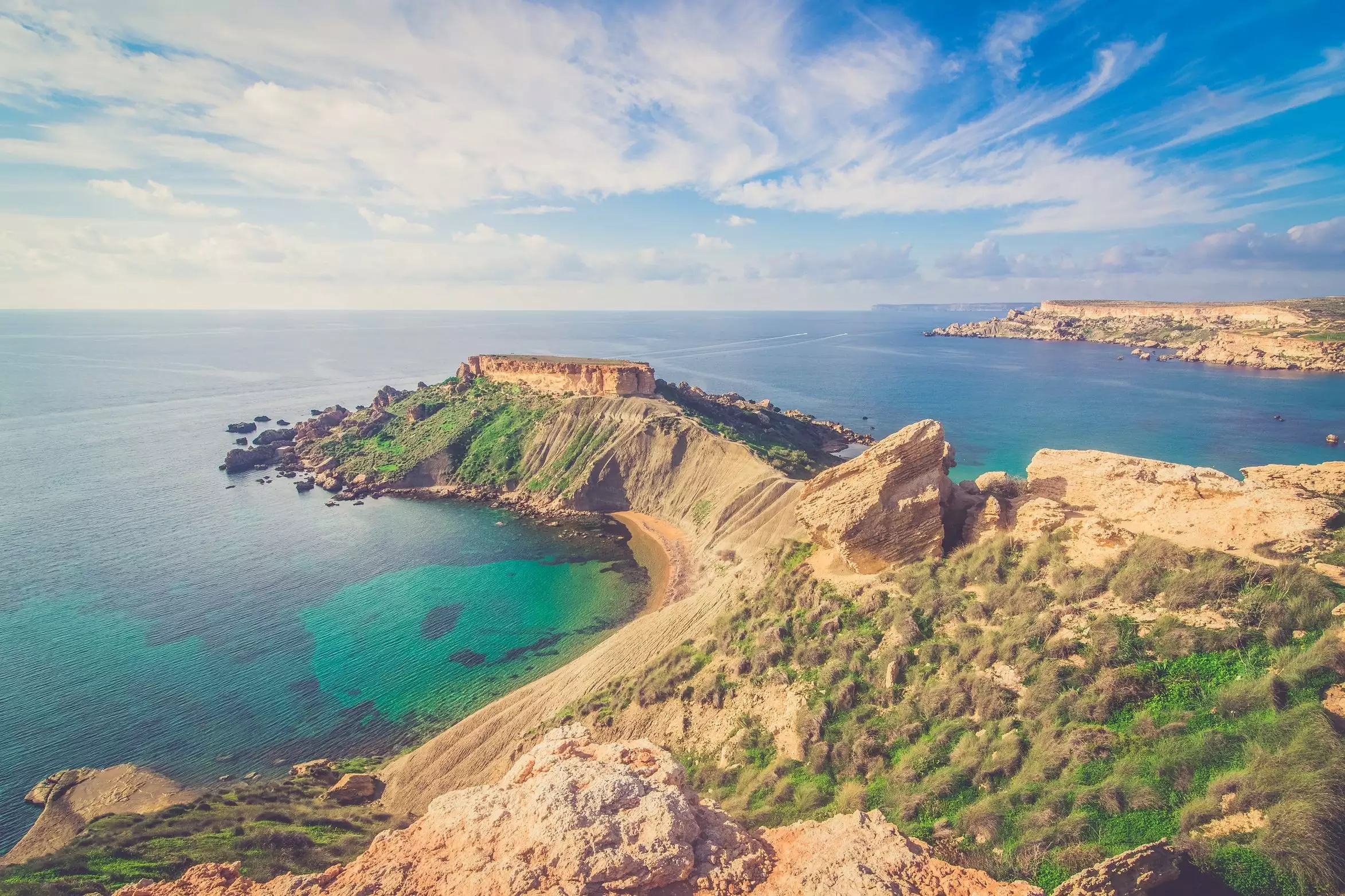 Malta, Backpacker's trail, Pristine beaches, Paradise island, 2350x1570 HD Desktop